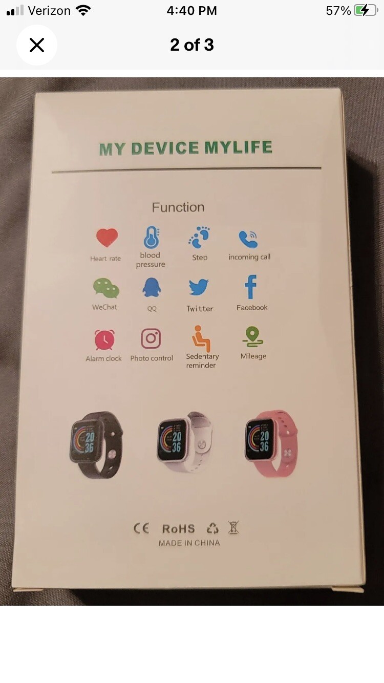 Smart Bracelet Wristband Watch / heart rate monitor and More New In Box