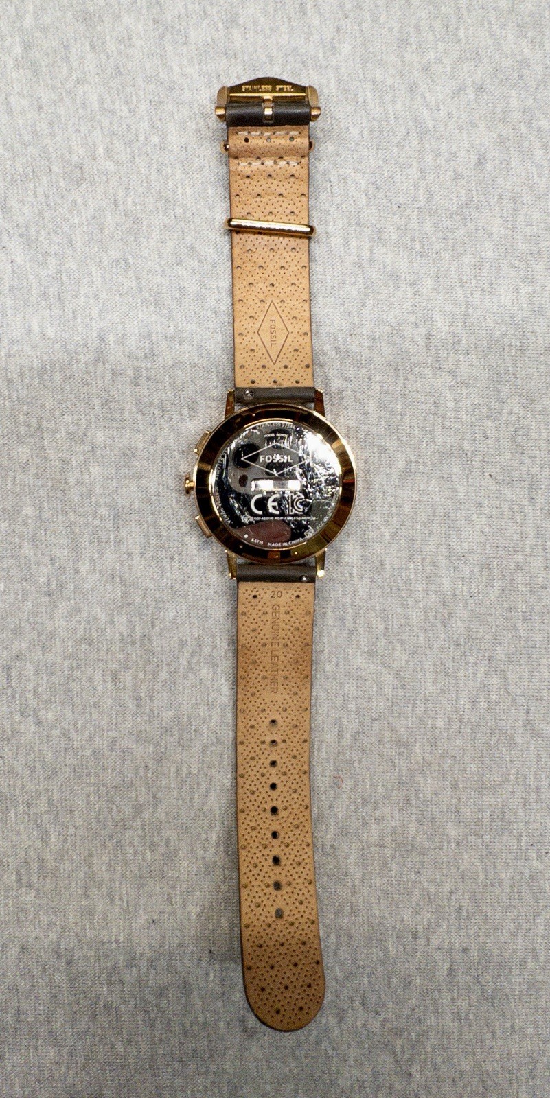 Fossil Q Gazer 41mm Rose Gold Case Hybrid Smart Watch New Coin Battery FTW1116