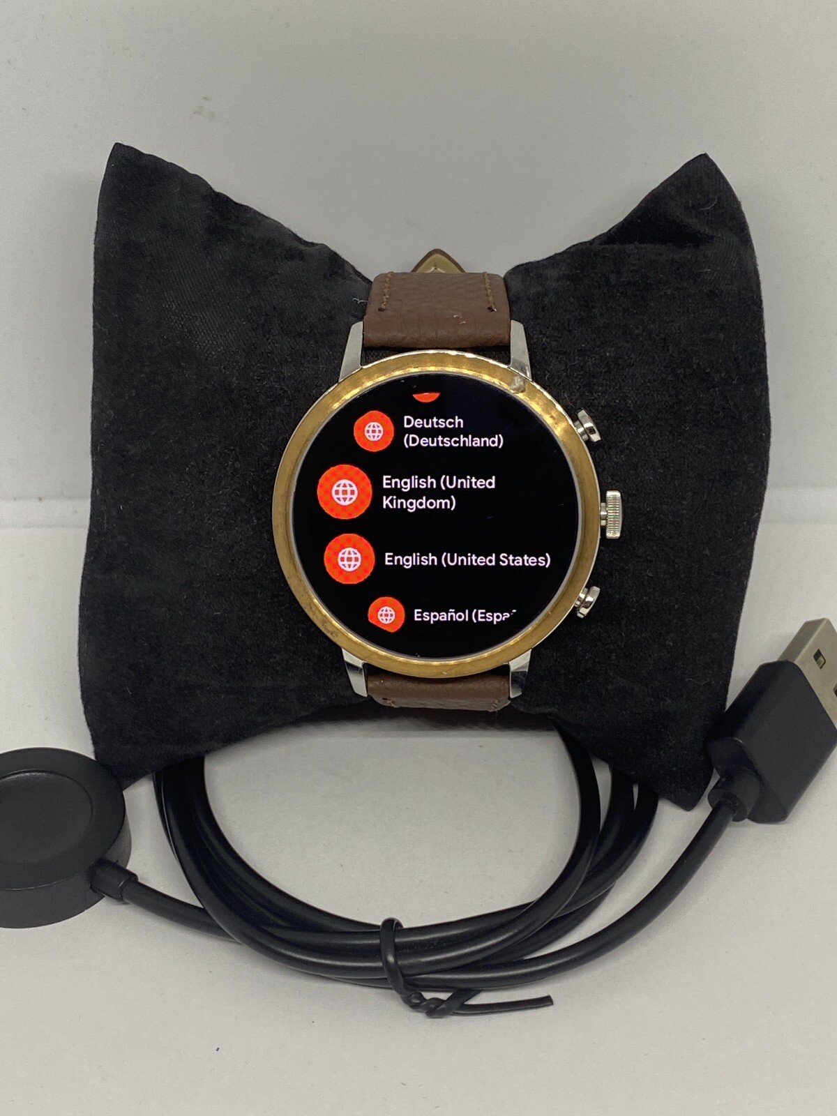 Fossil Gen 4 Authentic Digital Dial Smart Watch Custom Band FTW6016 AB376
