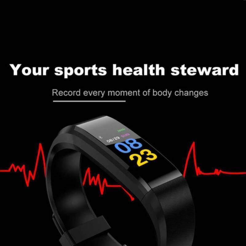 USA Sports Fitness Tracker Watch Heart Rate Blood Pleasure Activity Monitor Lot