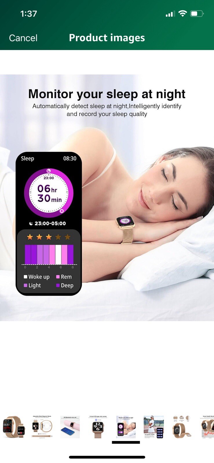 Earlysincere Smart Watch.