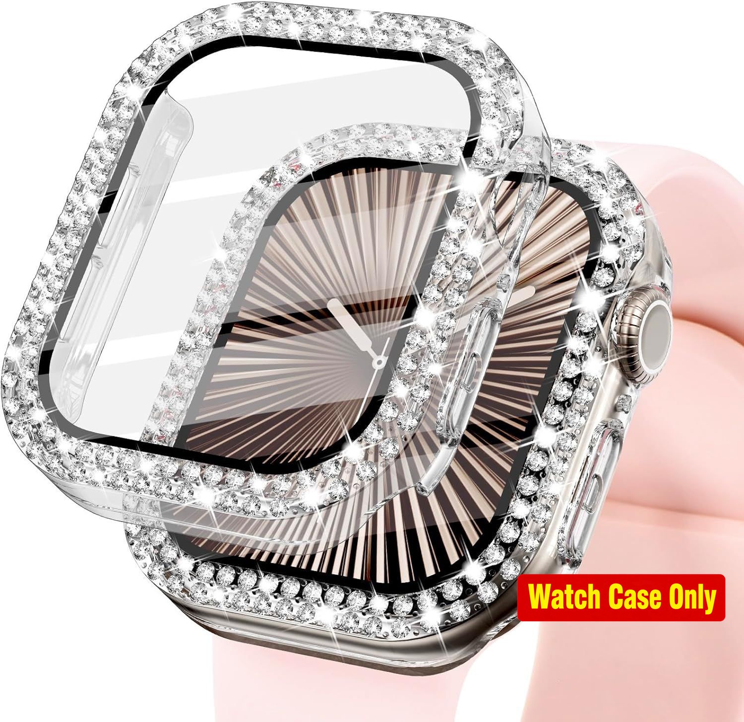 Clear Bling Case with Built-in Screen Protector for Apple Watch Series 3 38mm