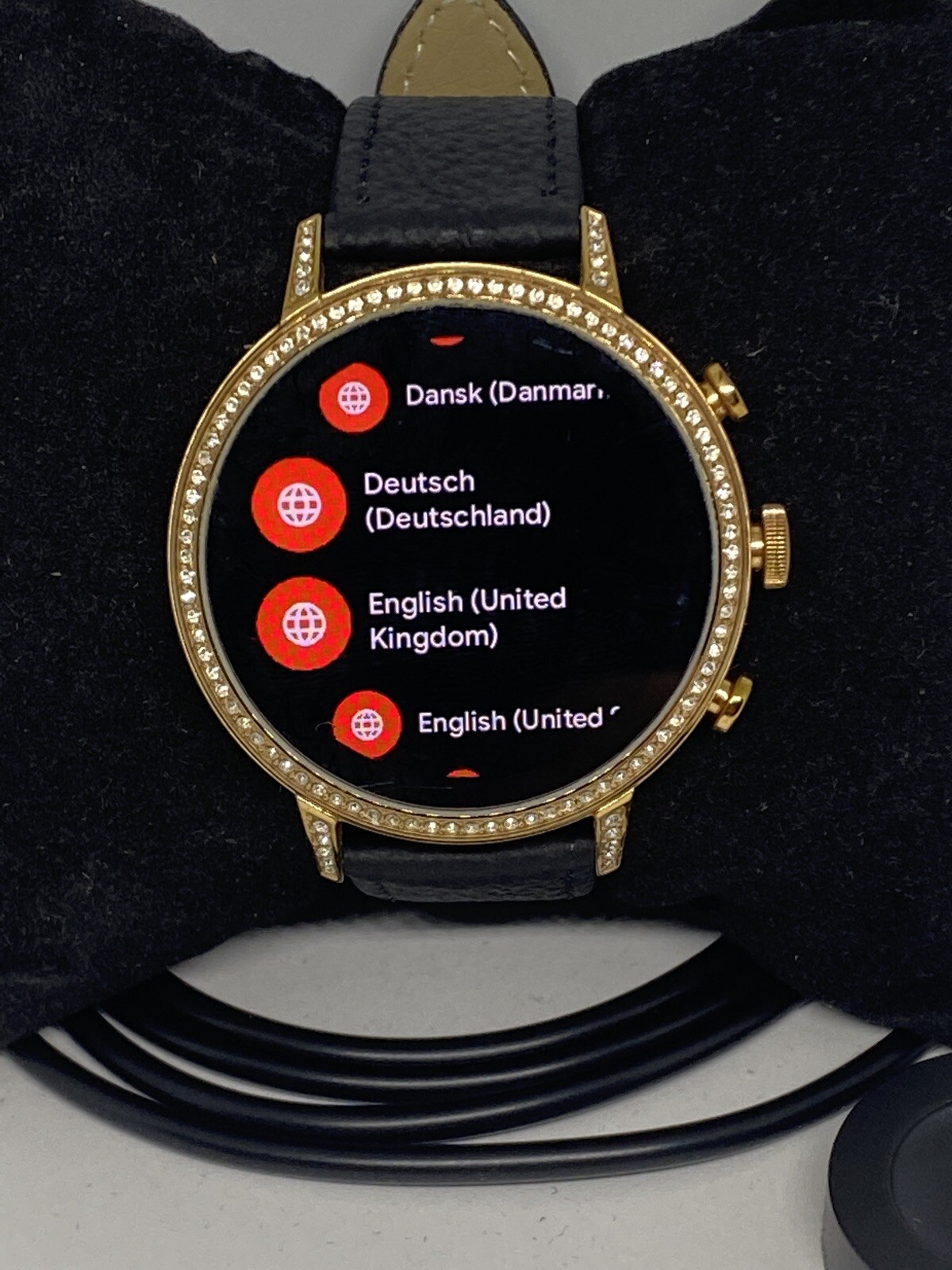 Fossil Gen 4 Authentic Digital Dial Smart Watch Custom Band FTW6015 AB167