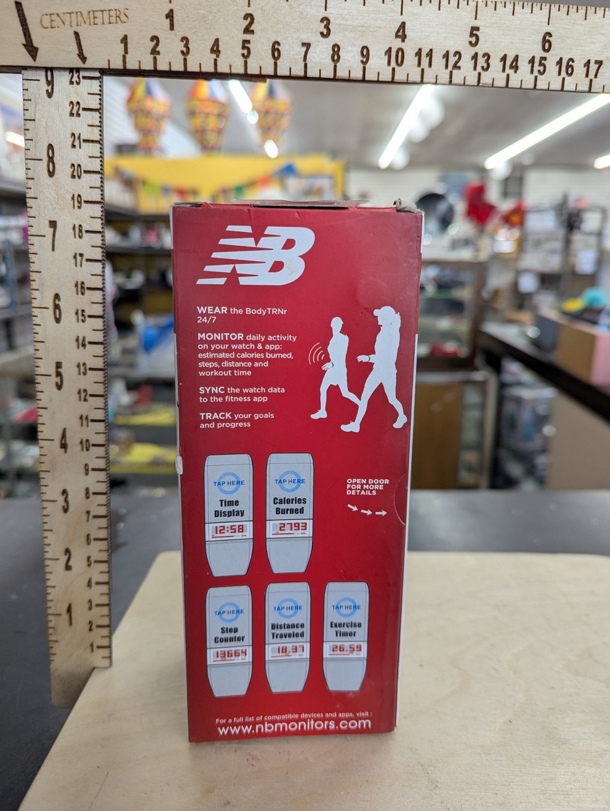 New Balance BodyTRNr Bluetooth Smart Watch Tracks Calories Steps & Distance Fitn