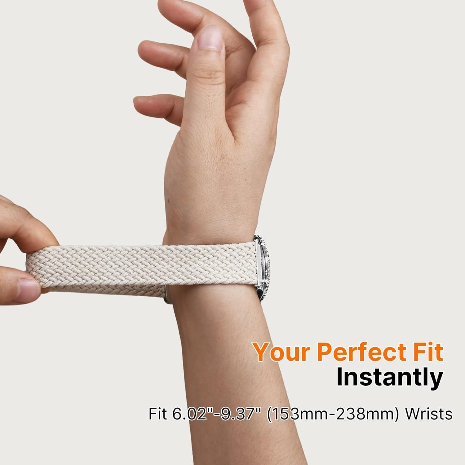 20mm Nylon Watch Band Stretchy Design for Garmin Samsung Galaxy Devices