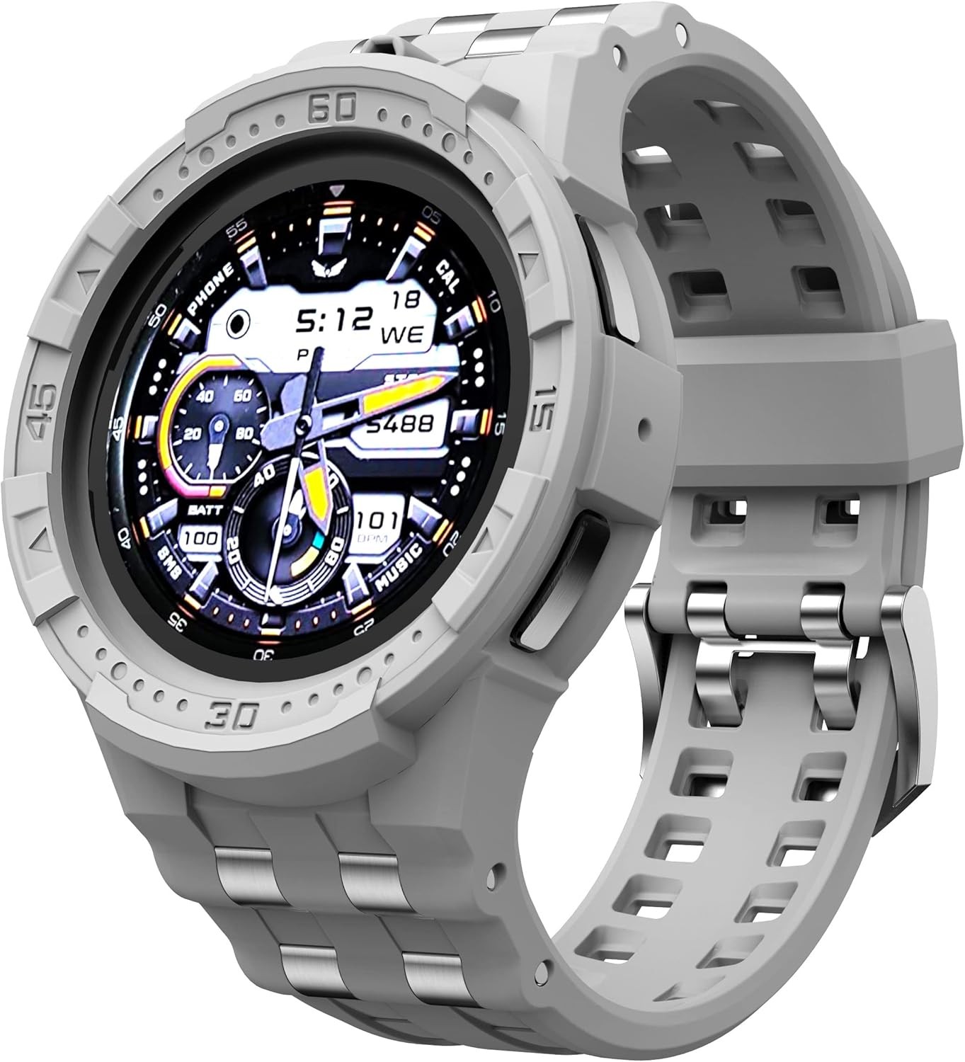 Case for Samsung Galaxy Watch 5 Pro 45mm with Band for Men