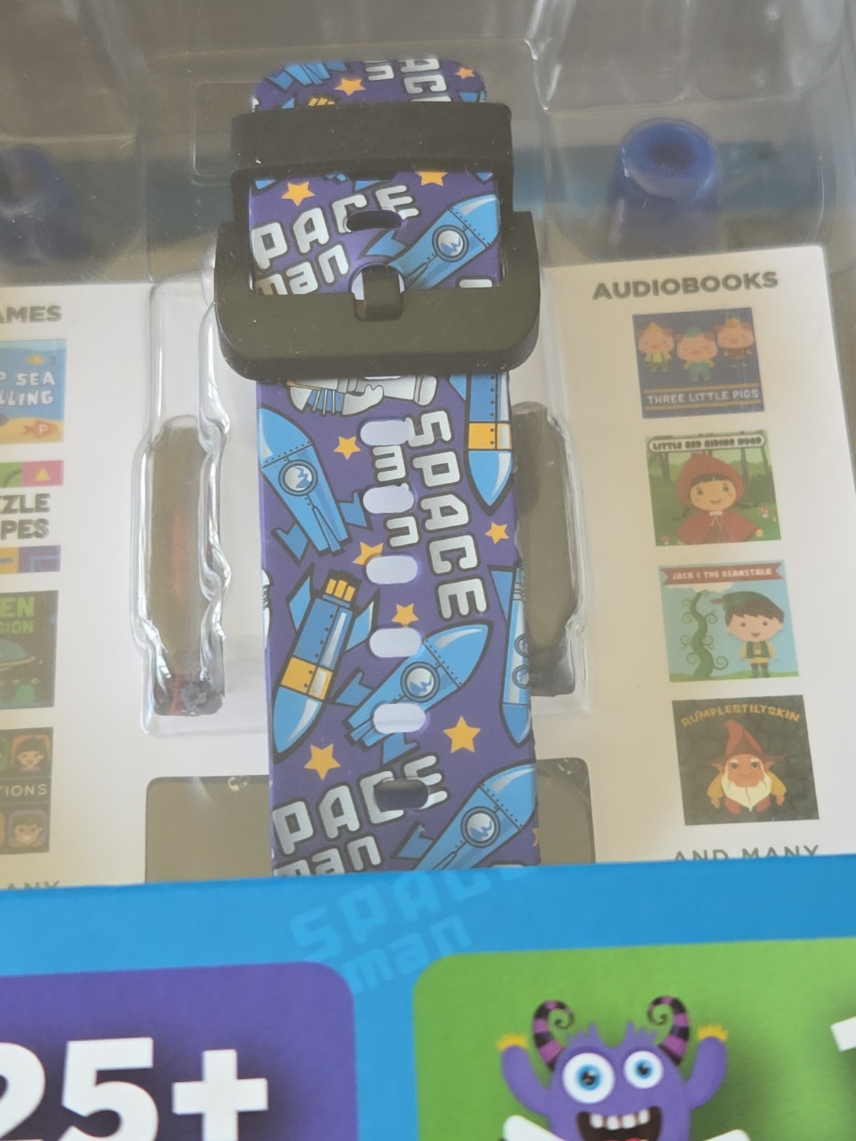 iTech Jr. Kids Smartwatch & Earphones Set Blue Space MP3 Games Audiobooks