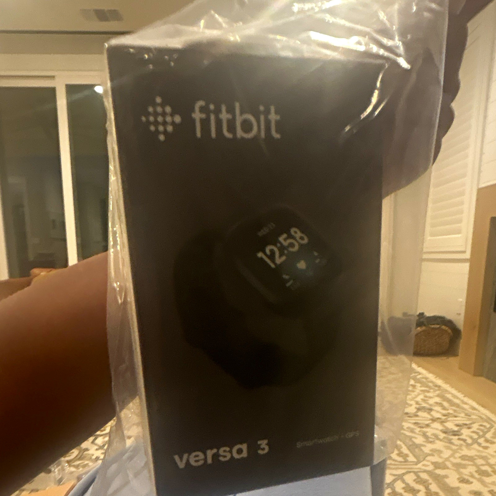 Fitbit Versa 3 GPS Smartwatch Heart Rate Voice Assistant Gold 40mm Blue Band 4GB