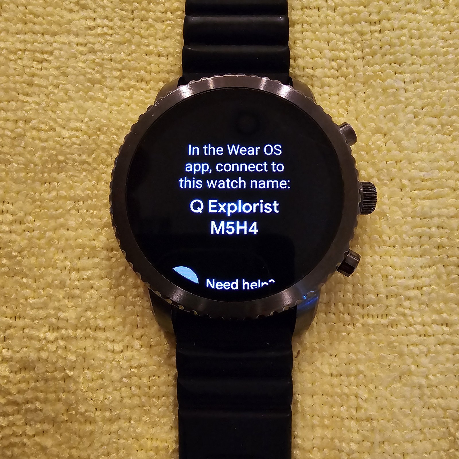 Fossil Gen 3 Explorist Smartwatch 45mm Stainless Steel Black with Silicone Band
