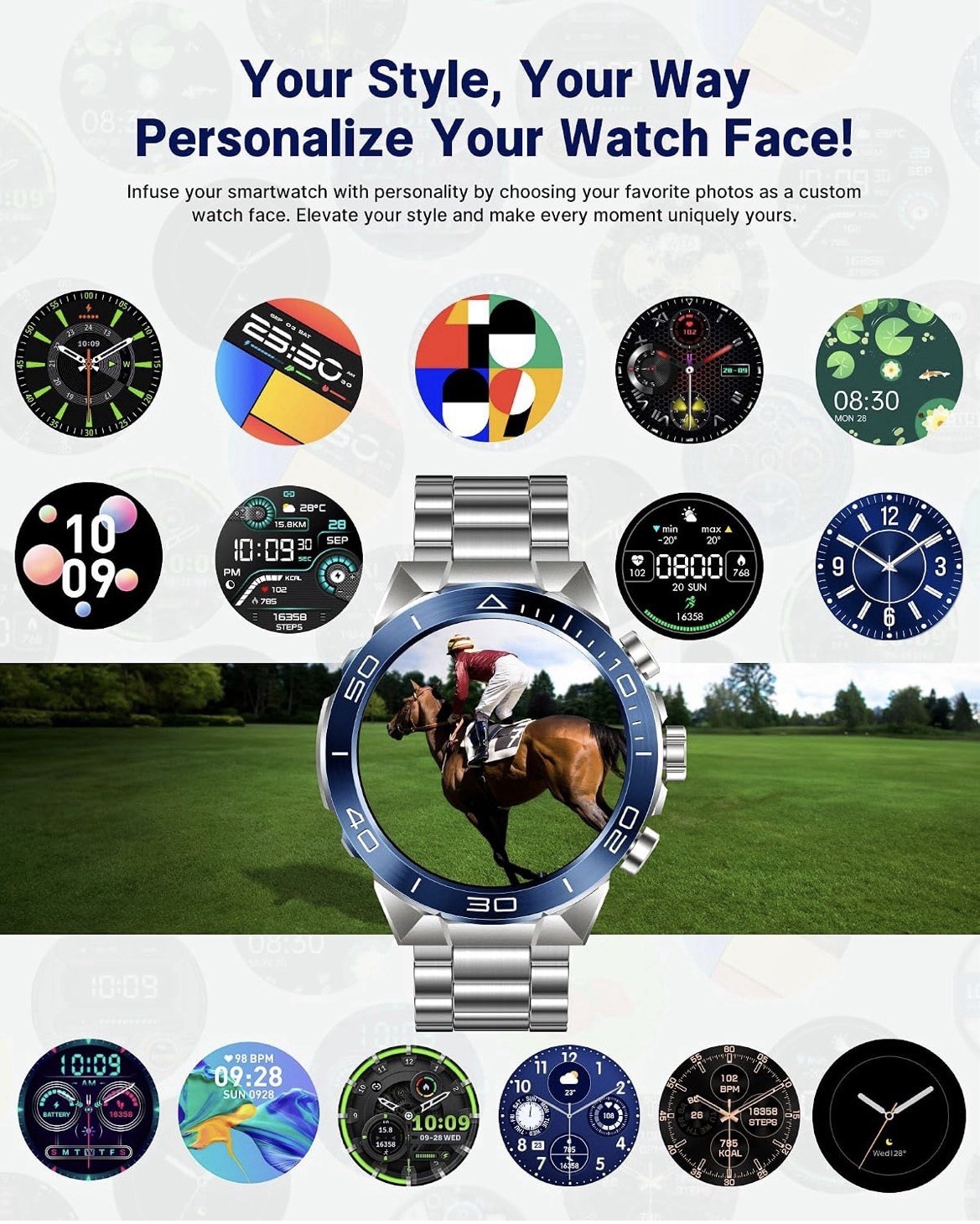 NEW SOUYIE 1.43” AMOLED Smart Watch for Men Bluetooth Call Fitness Tracker