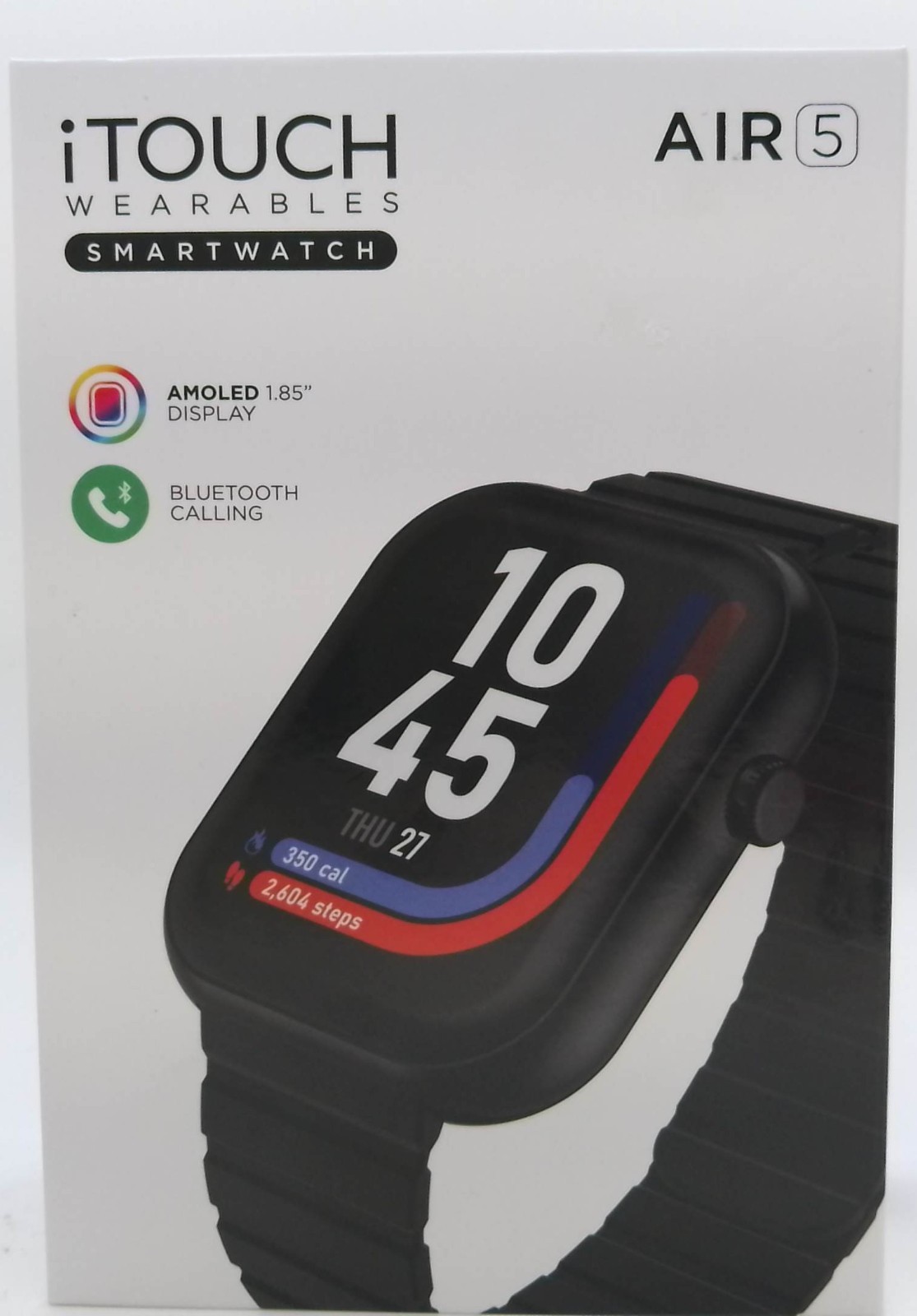 iTOUCH Air 5 Smartwatch Black 1.85″ AMOLED Bluetooth Calling New Sealed