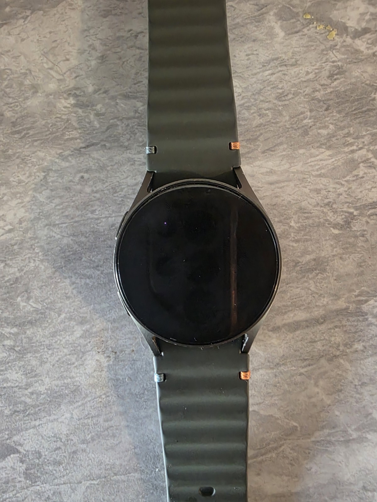 Samsung Galaxy Watch 7 40mm Black Aluminum LTE GPS AMOLED Green Silicone Band