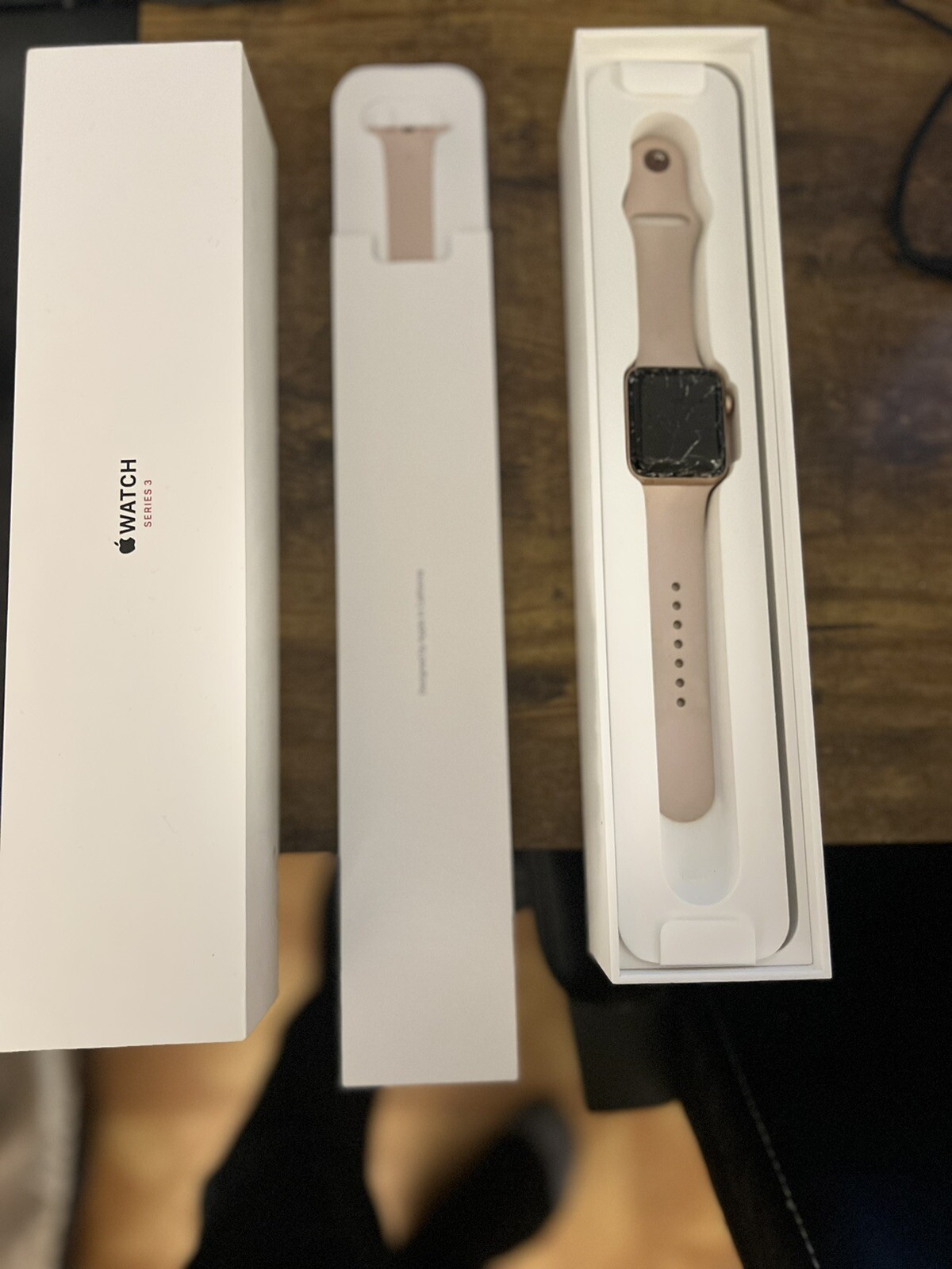 Apple Watch Series 3 42mm Gold Aluminium Case with Pink Sand Sport Band (GPS…