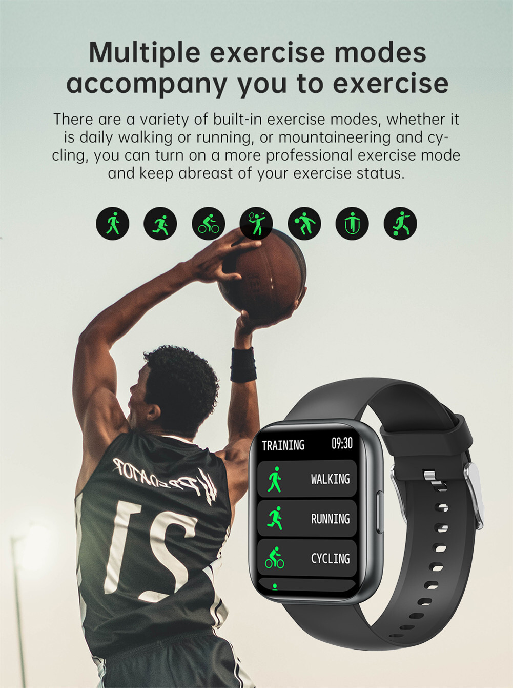 Smart Watch Bluetooth Call for Men Women 1.81” Smartwatch Sport Fitness Tracker