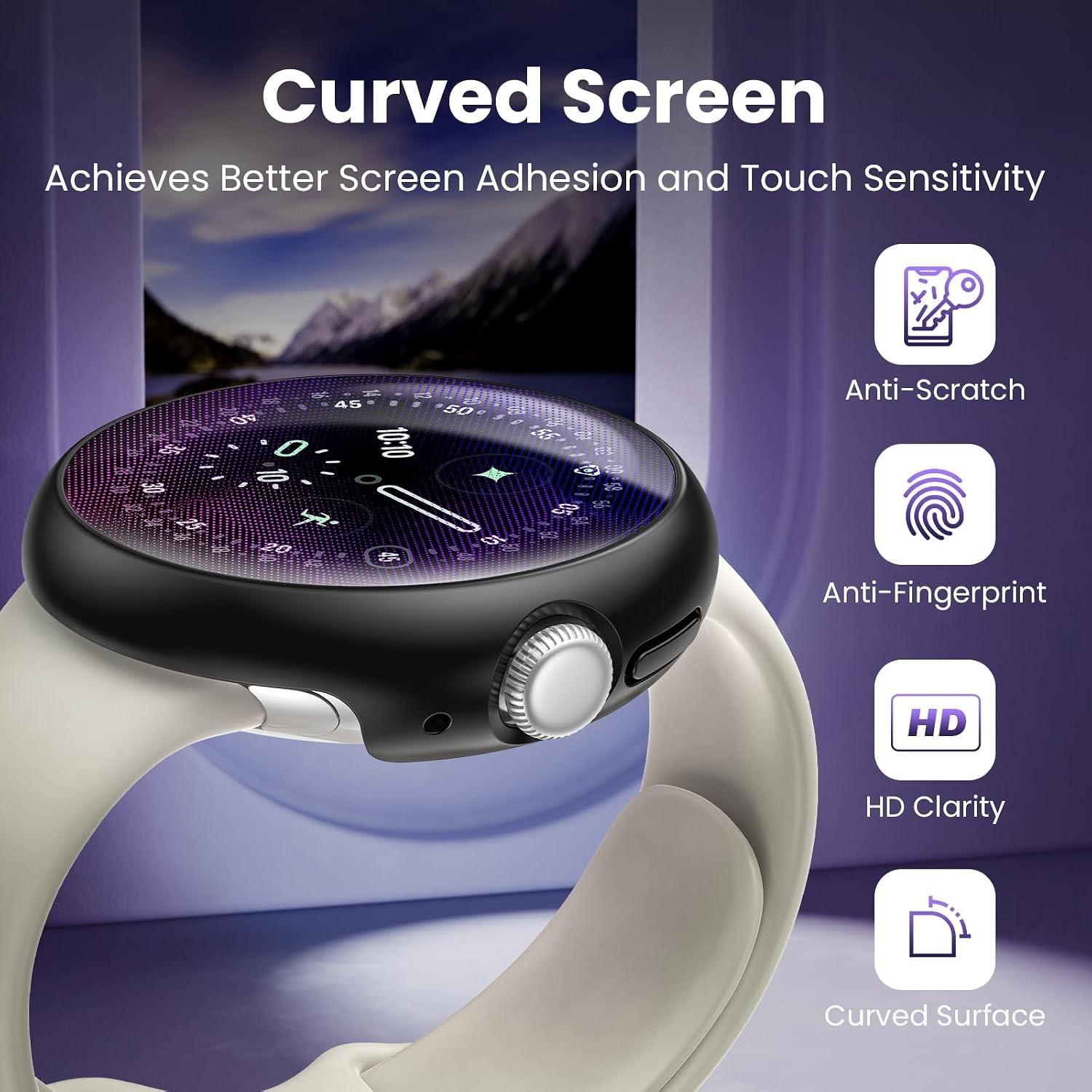 Waterproof Case For Google Pixel Watch 4 41mm High Sensitive HD Bumper Cover