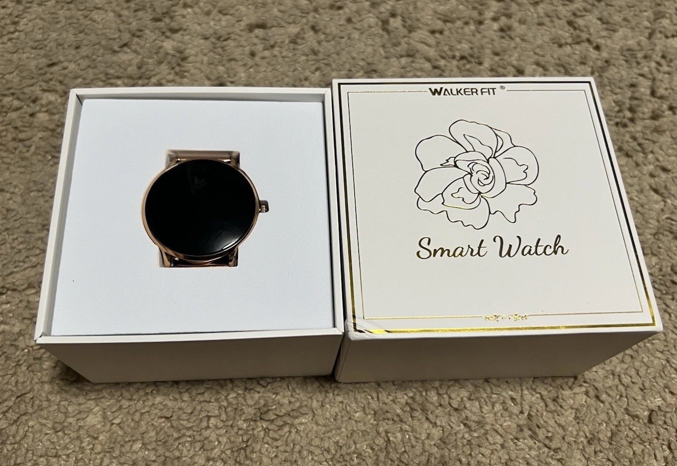WalkerFit Smartwatch for Women, 1.43″ AMOLED Fitness Watch with Bluetooth