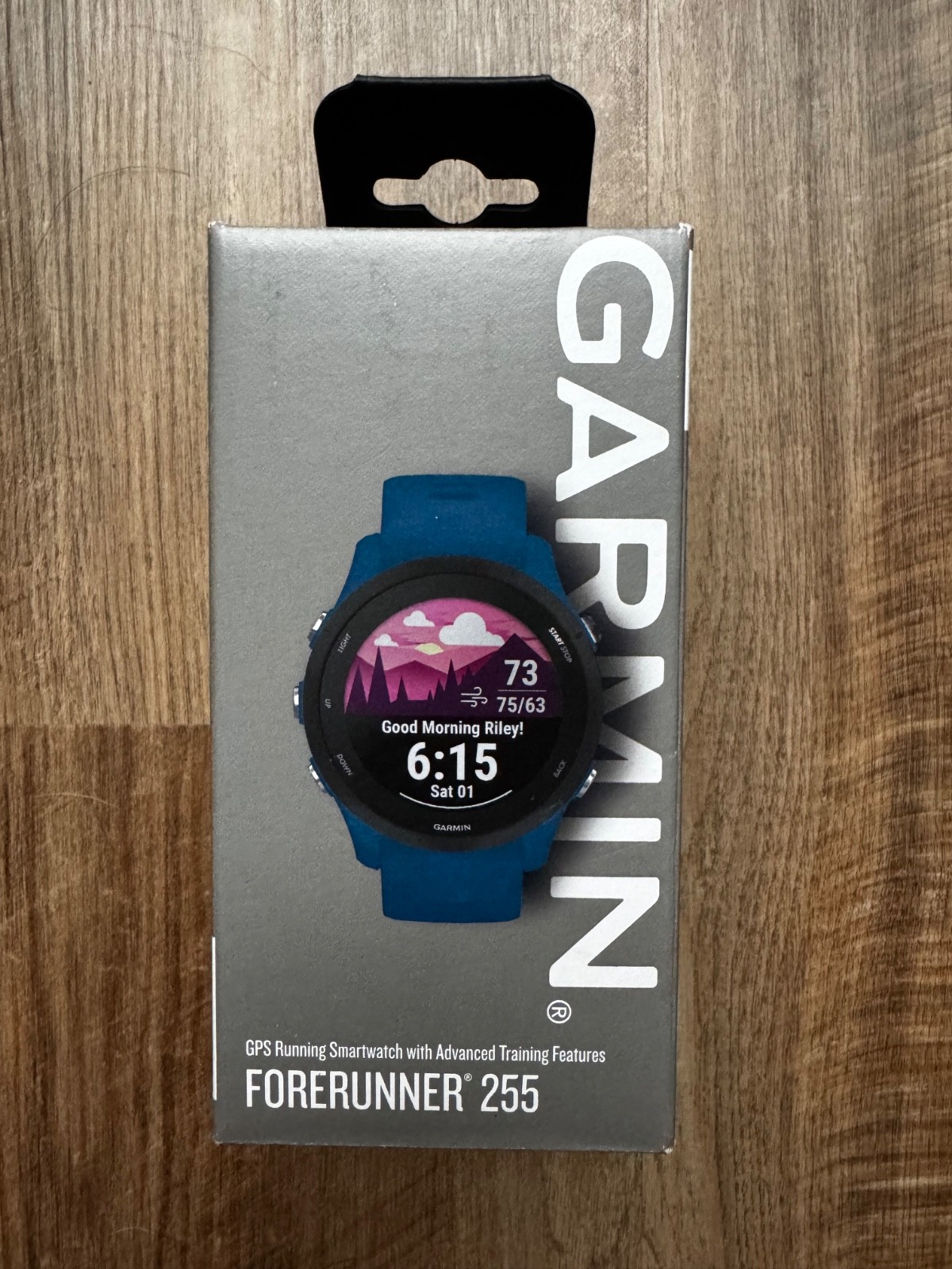 Garmin Forerunner 255 Smartwatch 46mm (Tidal Blue) 010-02641-01 – New (open box)