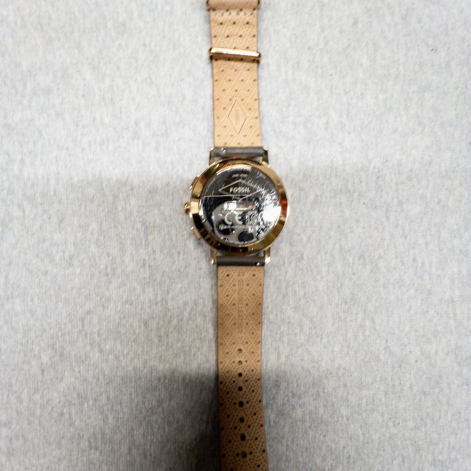 Fossil Q Gazer 41mm Rose Gold Case Hybrid Smart Watch New Coin Battery FTW1116