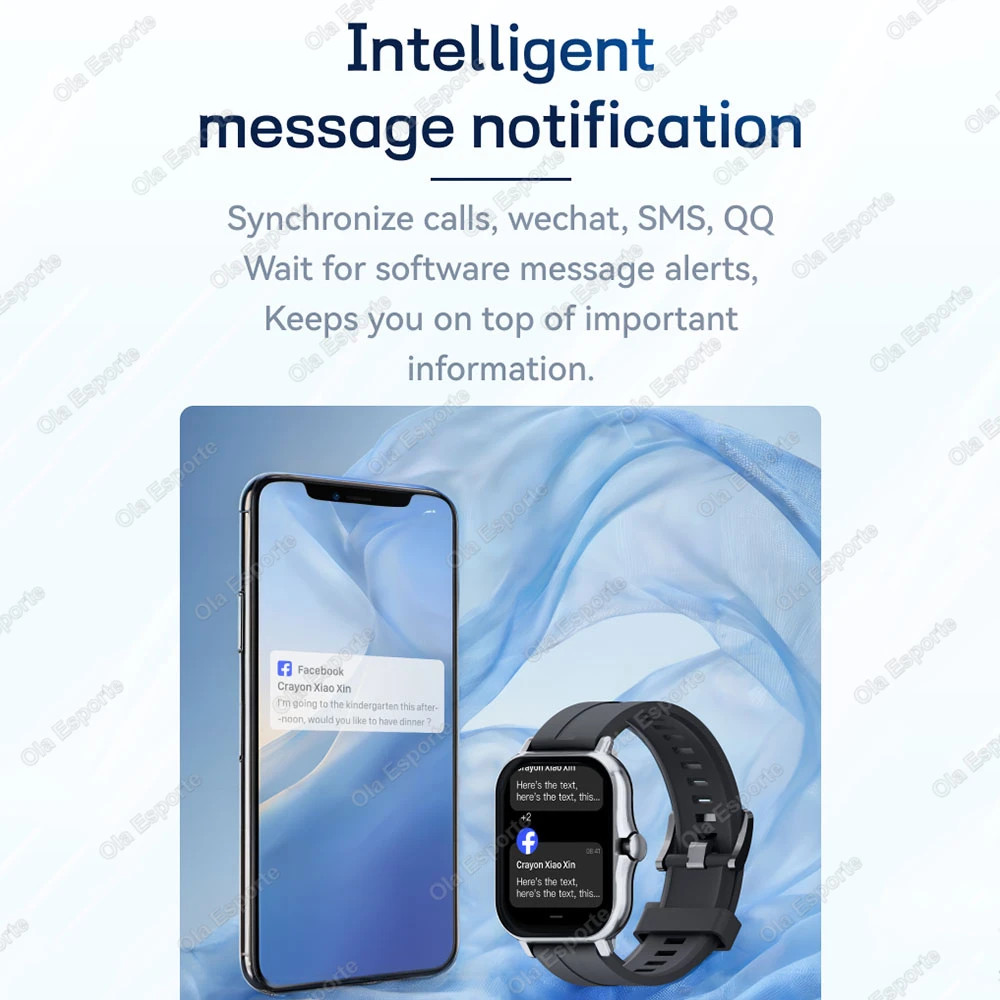 1.83″ HD Smart Watch Bluetooth Call Heart Rate Blood Oxygen Fitness Tracker