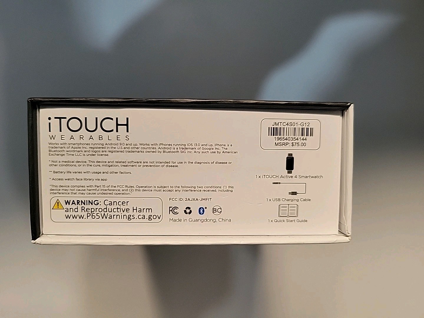 iTouch Active 4 Unisex Blush Smartwatch Fitness Tracker TC4S01-G12