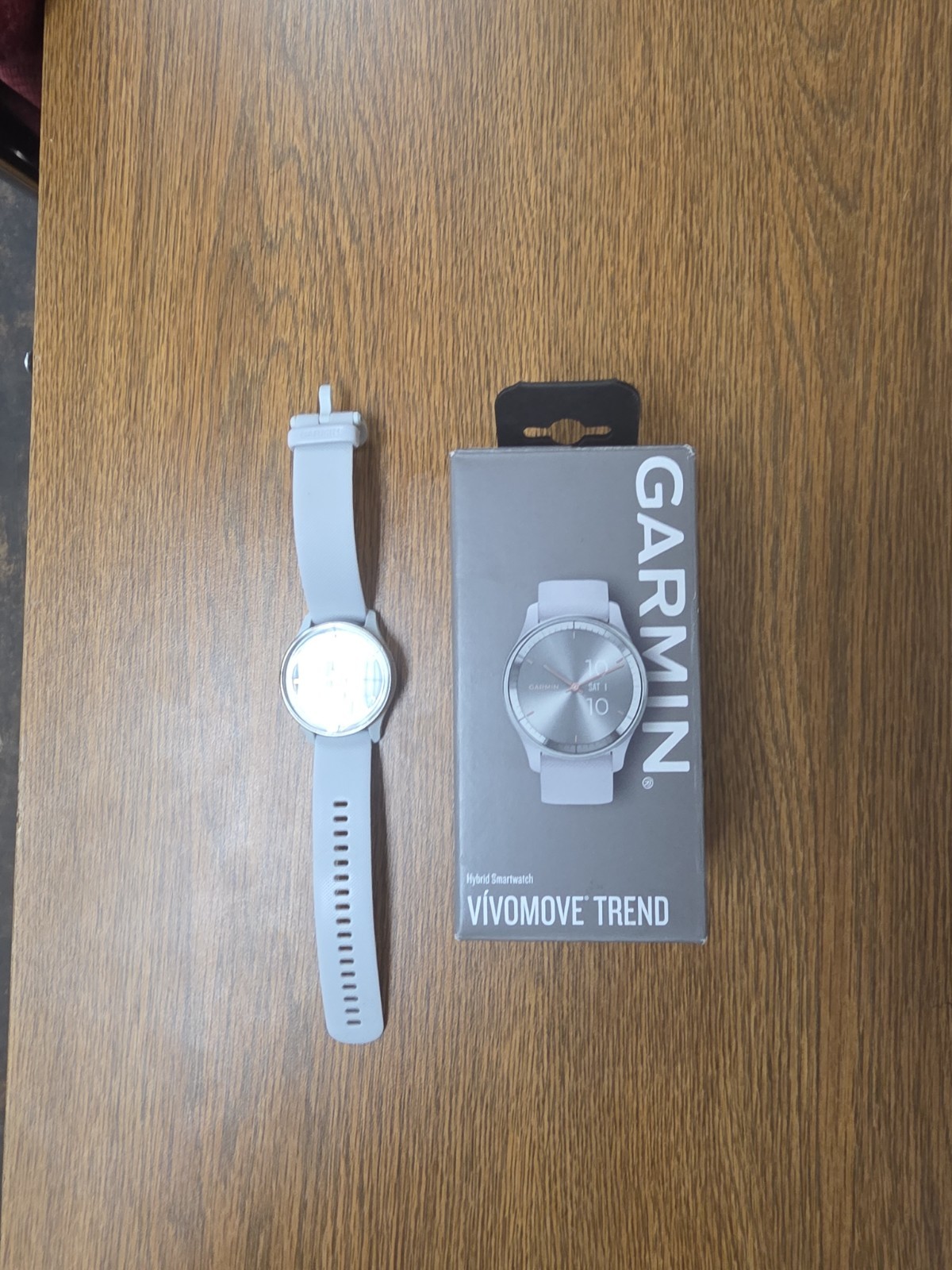 Garmin vivomove Trend Hybrid Smartwatch Mist Gray Silver 40.4mm 010-02665-73