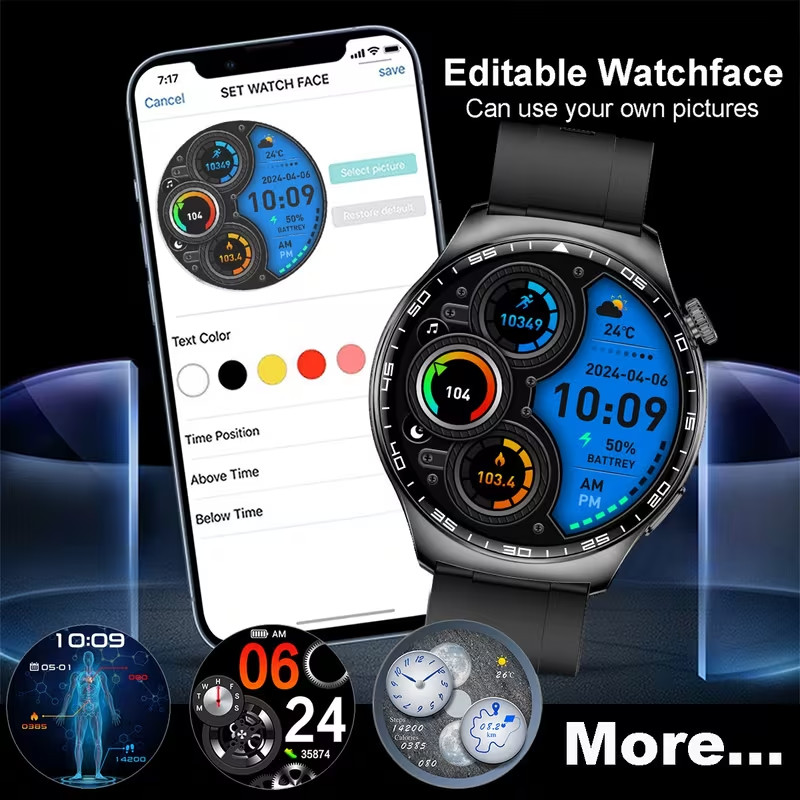 Smart Watch, Bluetooth Call Fitness Tracker, IP68 Waterproof, for Android iPhone