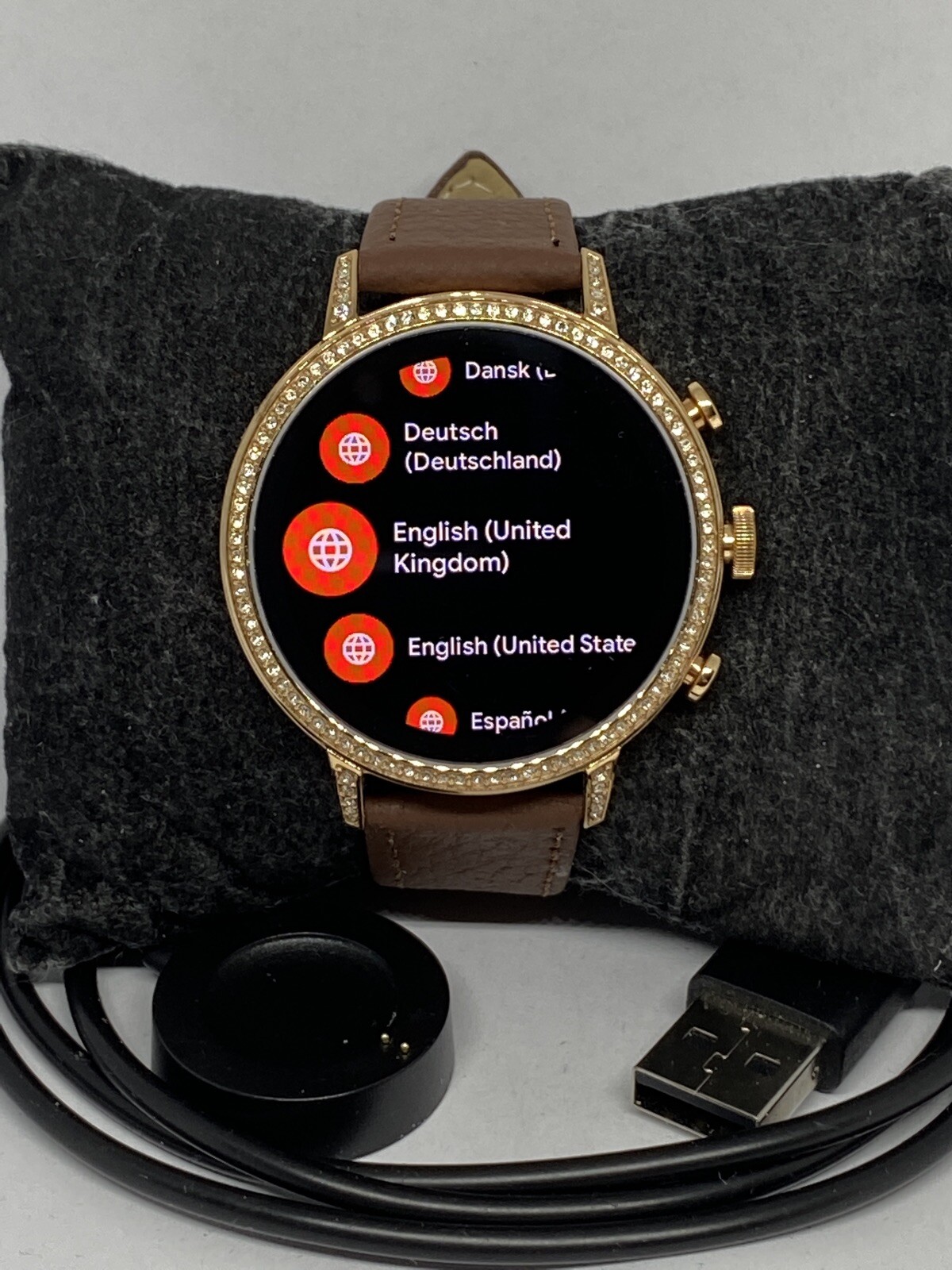Fossil Gen 4 Authentic Digital Dial Smart Watch Custom Band FTW6011 LT437