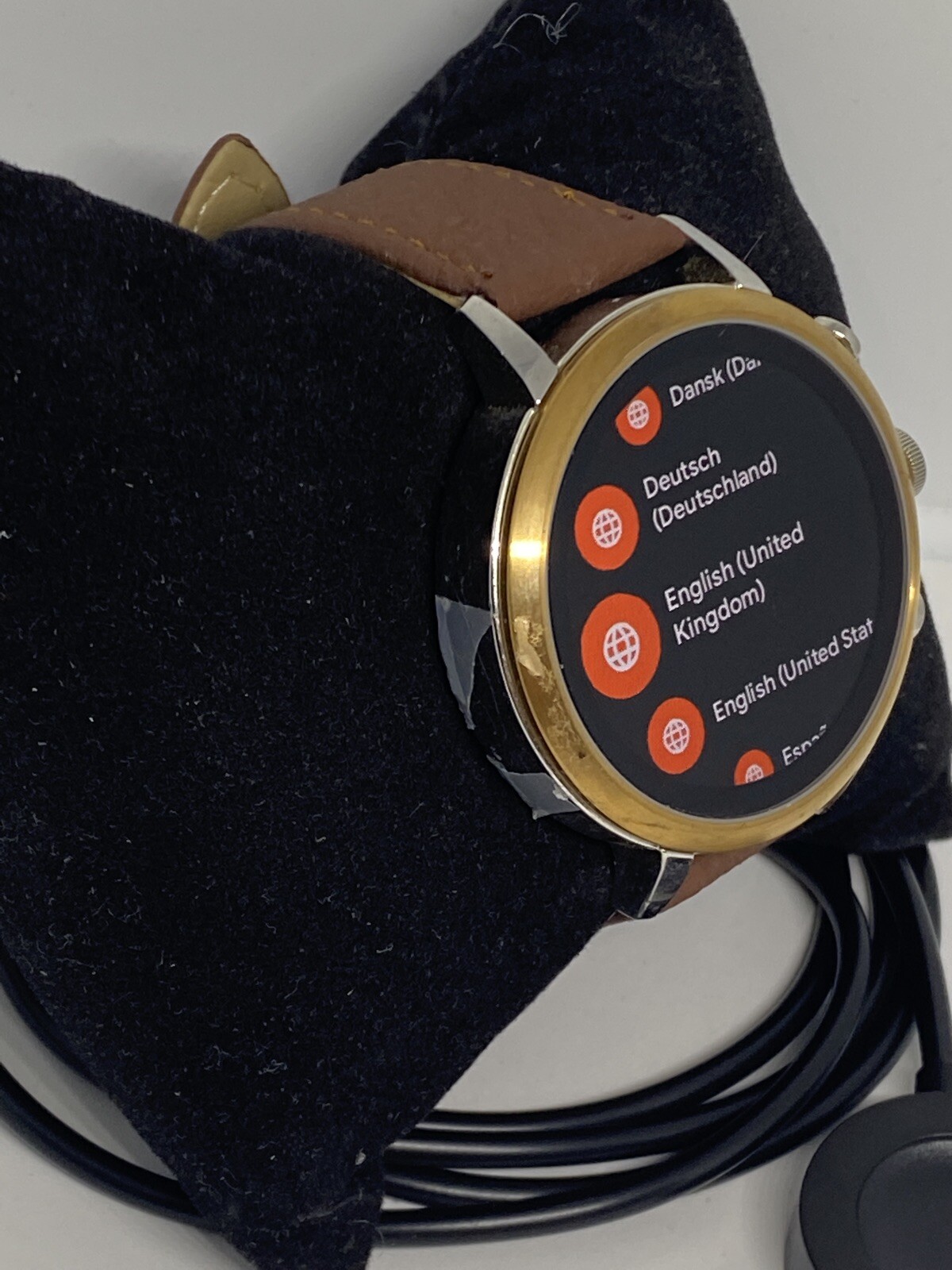 Fossil Gen 4 Authentic Digital Dial Smart Watch Custom Band FTW6016 AB121