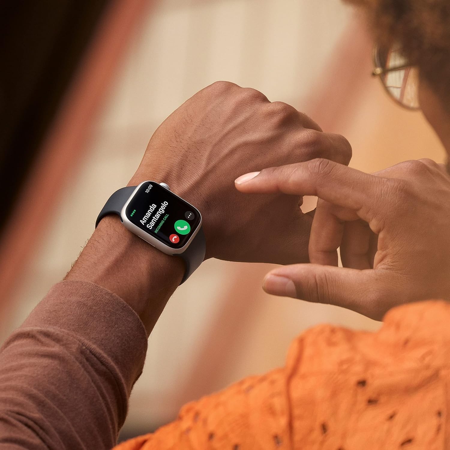 Apple Watch Series 8 MNUG3LL/A Smartwatch Retina Display 41mm Red Aluminum Case
