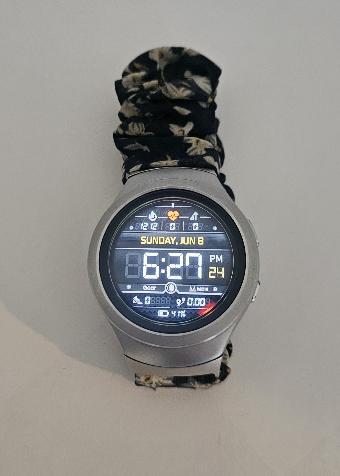 Samsung Gear S2 SM-R730A AT&T SMART WATCH – Silver White – CLEAN & NICE! 6108A