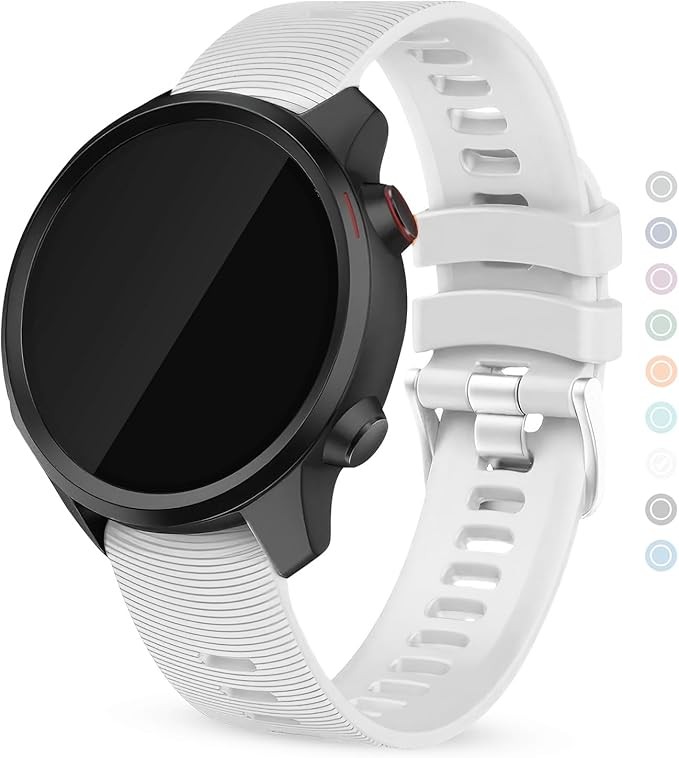1 Pack Silicone Strap Compatible with Garmin Forerunner 245 and Vivoactive 5/3 M