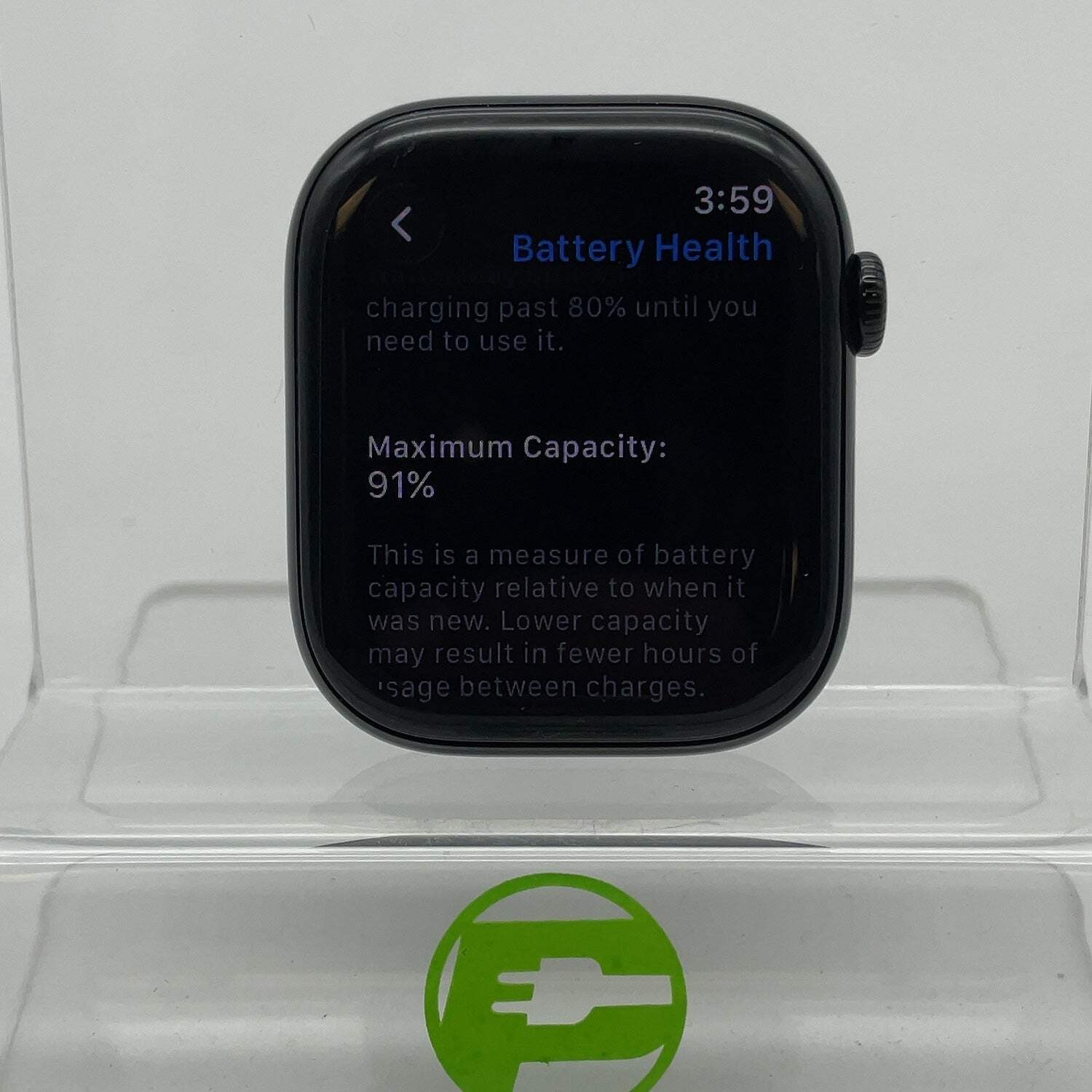 GPS Only Apple Watch Series 10 46MM Black Aluminum MWWR3LW/A Face Only