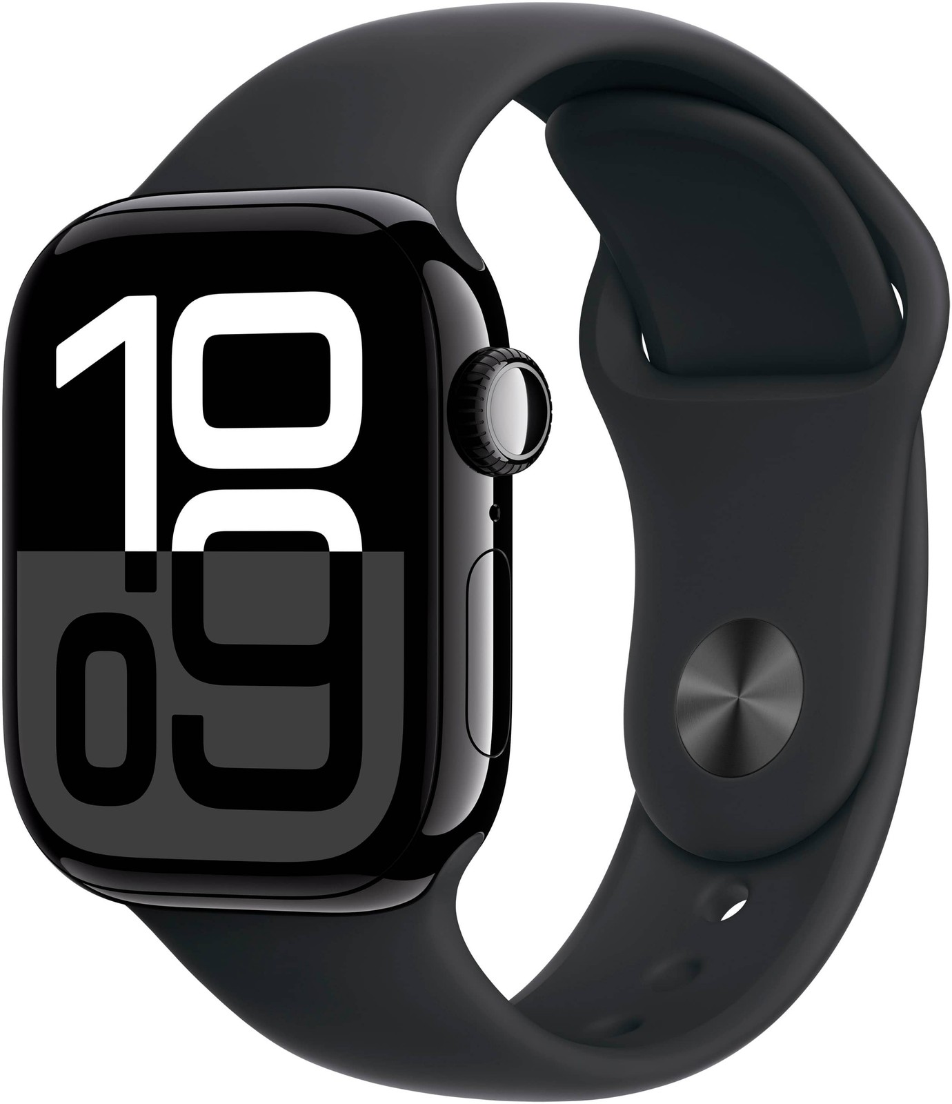 Apple Watch Gen 10 Series 10 42mm Jet Black Aluminum – Black Sport Band