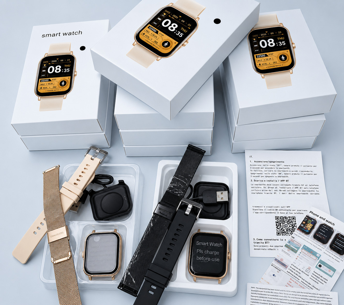Smart Watch For Men/Women, Waterproof, Smartwatch, Bluetooth.