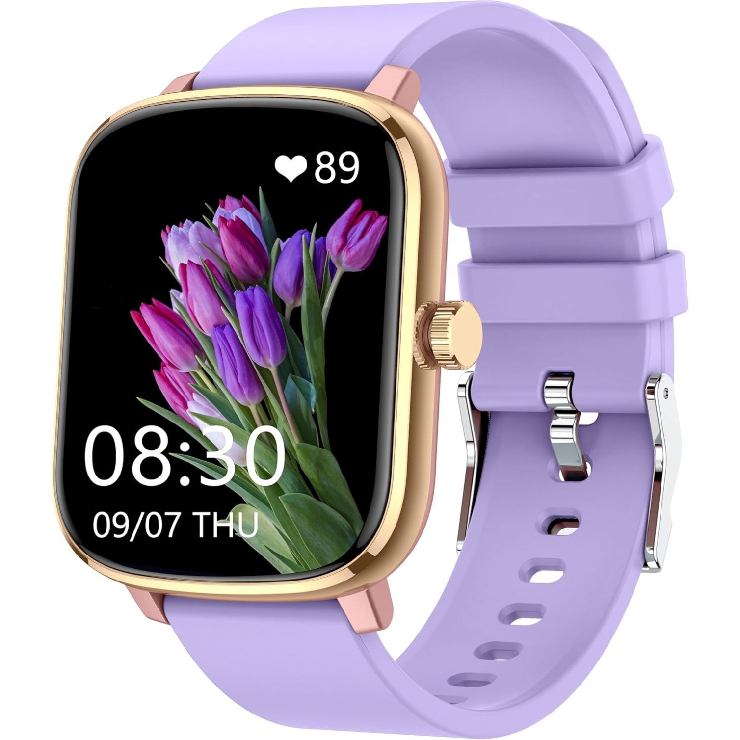1.69”Smart Watch with Heart Rate, Blood Pressure, Blood Oxygen & Sleep Monitor