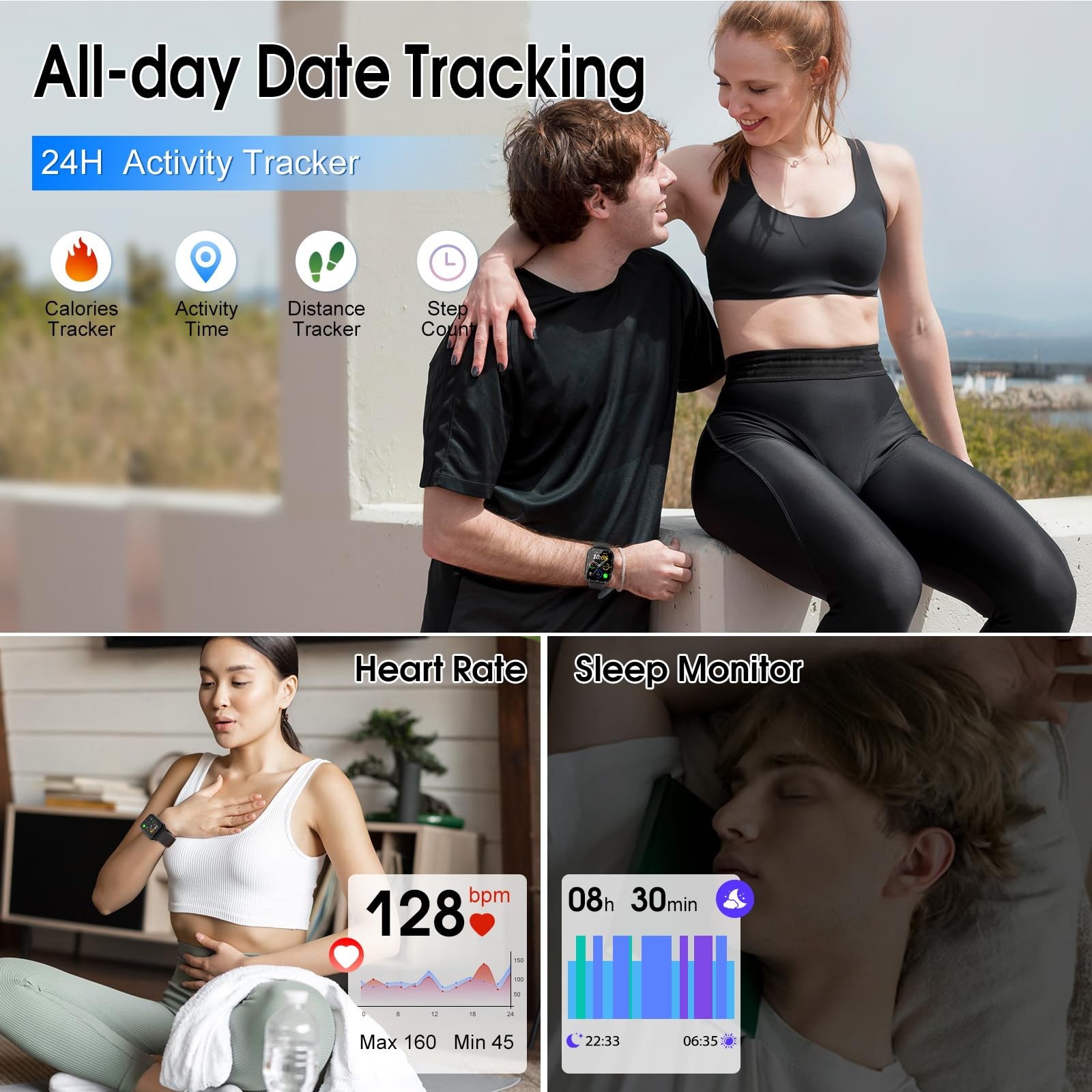 Reloj Inteligente Bluetooth Para Hombres y Mujeres (Contestar/Realizar Llamadas)