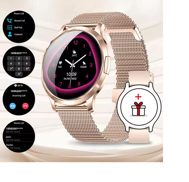 New Smart Watch Full Touch Screen AMOLED Bluetooth Call for Women and Men -DT93