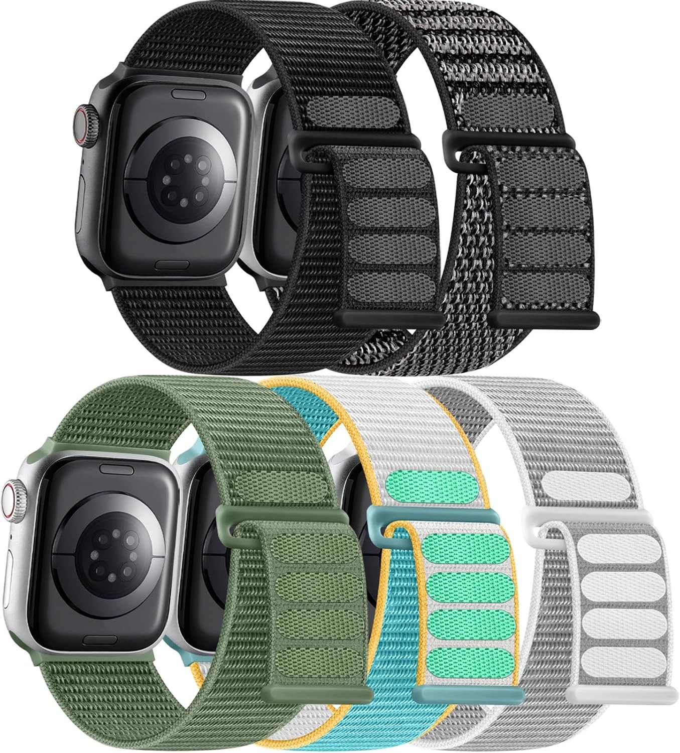 Nylon Band for Apple Watch Series 8 7 6 5 4 3 SE 38mm 40mm 41mm 42mm 44mm 45mm 4