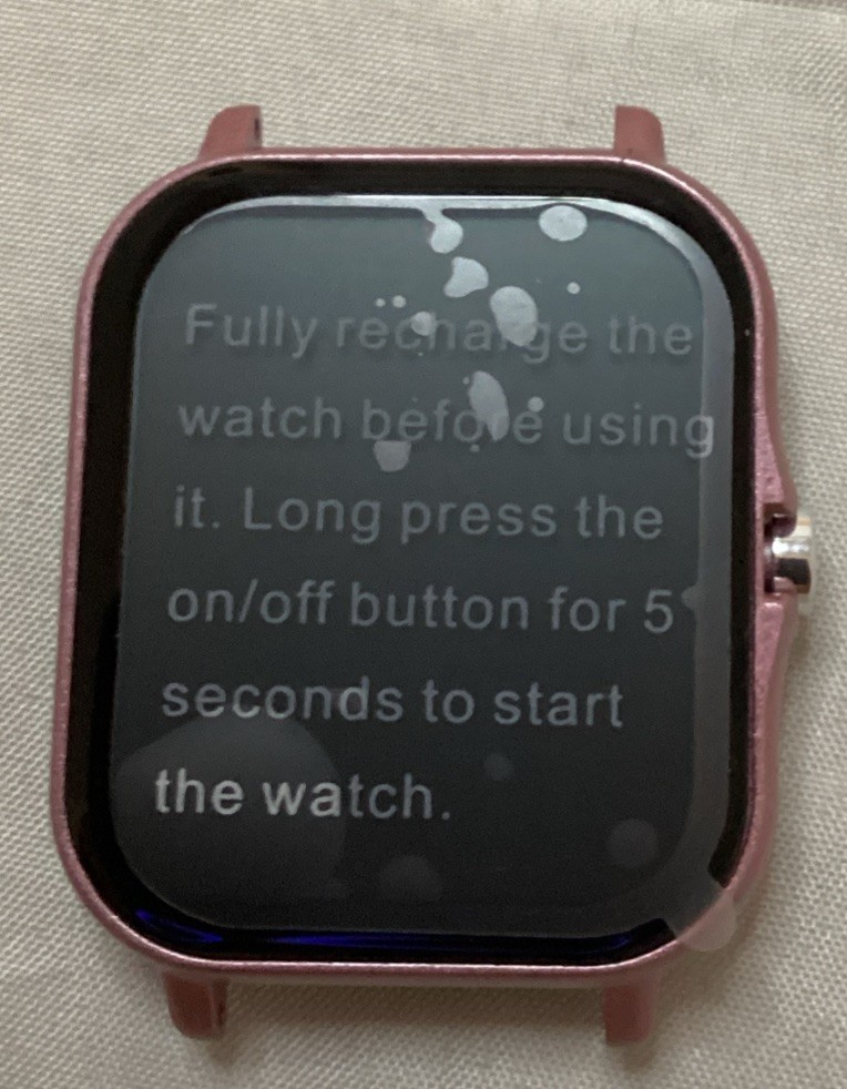 DOVIICO Smart Watch Rose Gold Pink Band Fitness Tracker Health Monitor