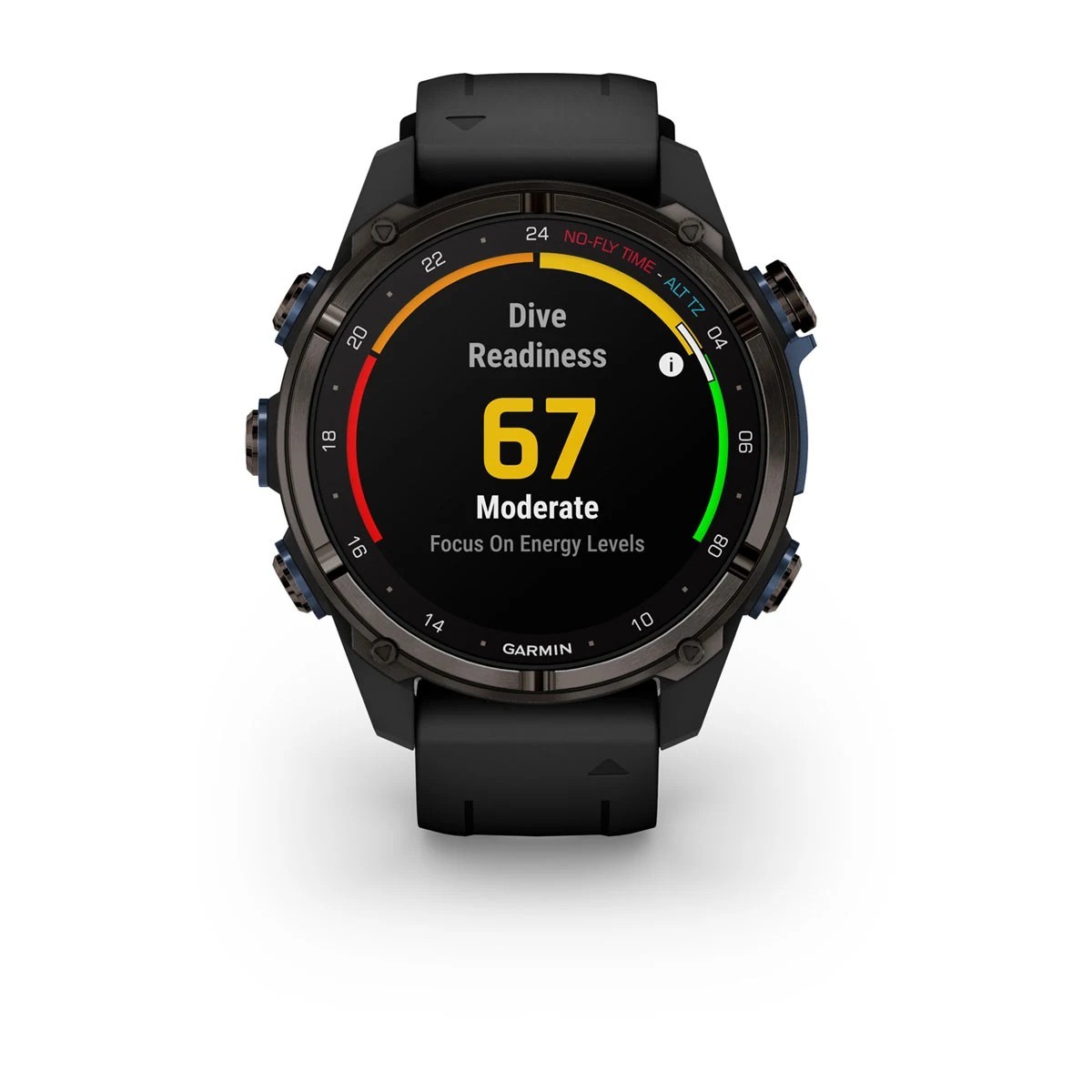 Garmin Descent Mk3i 43mm Smartwatch Titanium Grey DLC Silicone Strap_