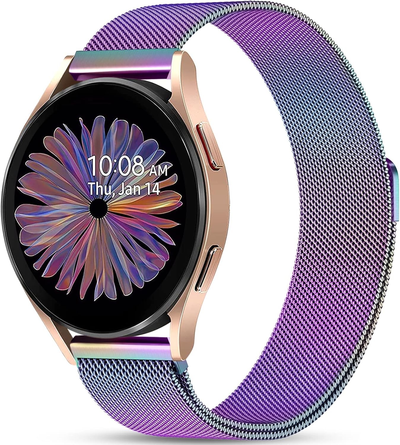 Colorful Magnetic Metal Band for Samsung Galaxy Watch 40mm 44mm Compatible Strap