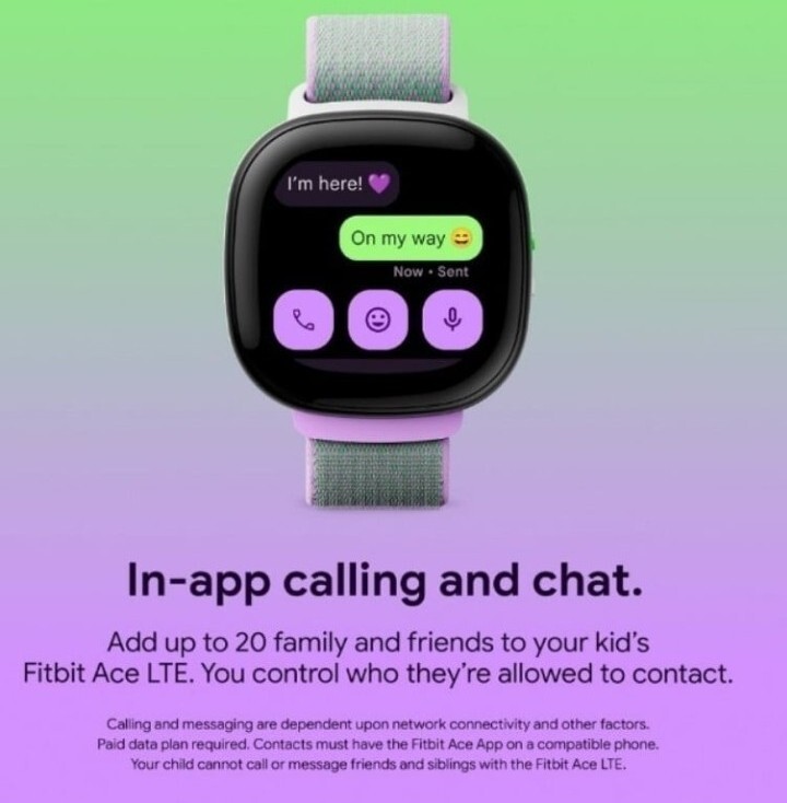 Google Fit Bit Ace Lte Smart Watch