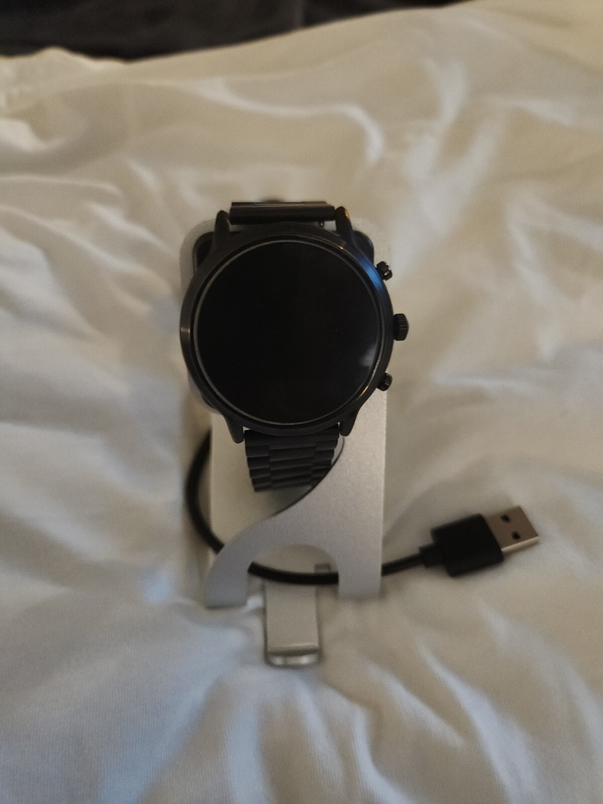Fossil Gen 5 Carlyle Wear OS Smartwatch – Black – metal band – 2xDocks + Extras!