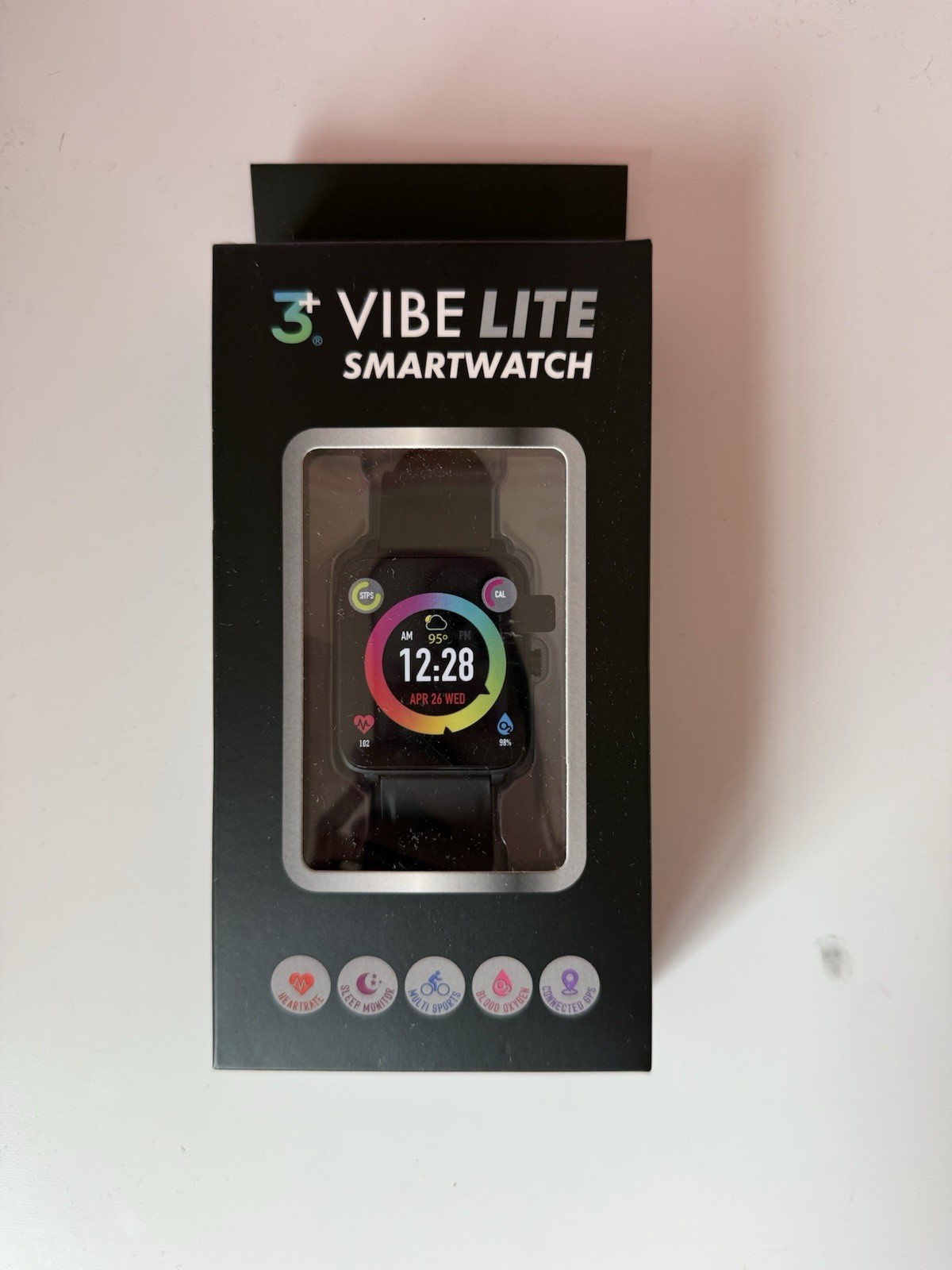 NEW 3Plus Vibe Lite Smartwatch Fitness Tracker Heart Rate Sleep Monitor
