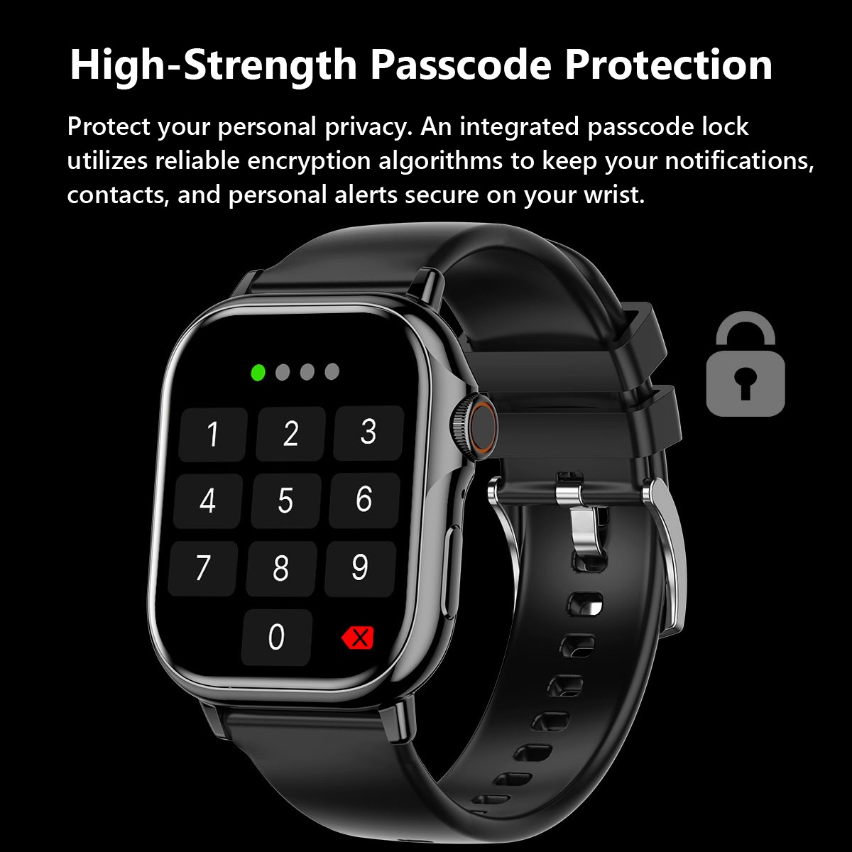 Smart Watch Health Fitness Tracker ChatGPT DeepSeek Bluetooth Call Body Temp NFC