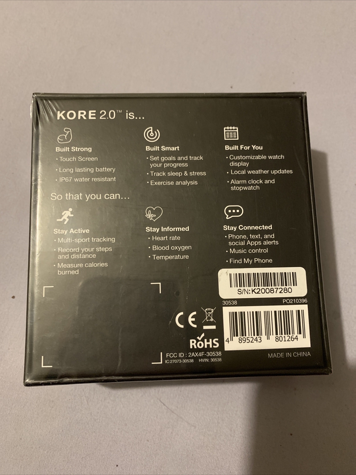 kore 2.0 smart watch + sunset orange replacement band. $70 on Amazon