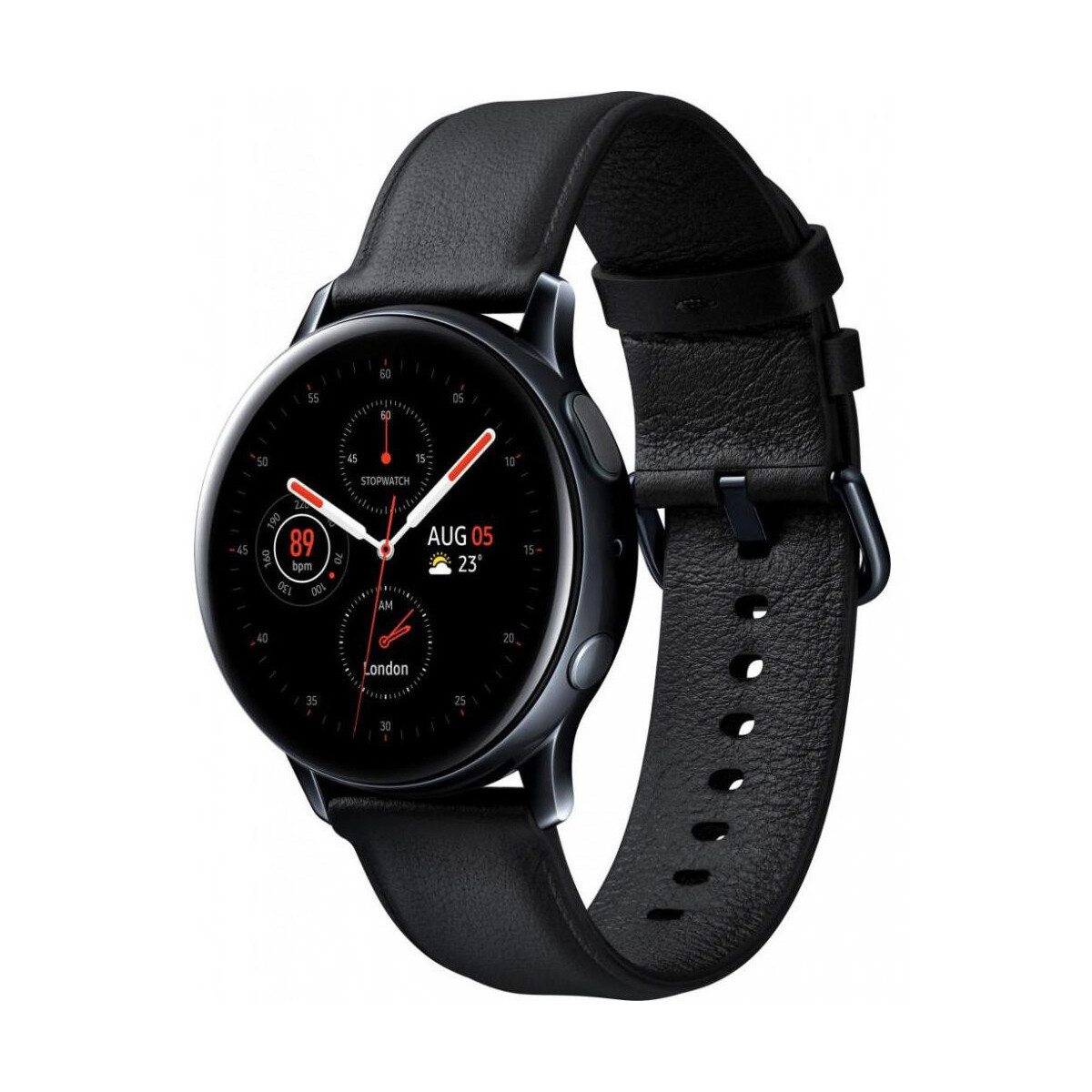 Samsung Galaxy Watch Active 2 STAINLESS BLACK 44mm with LTE Smartwatch NEW