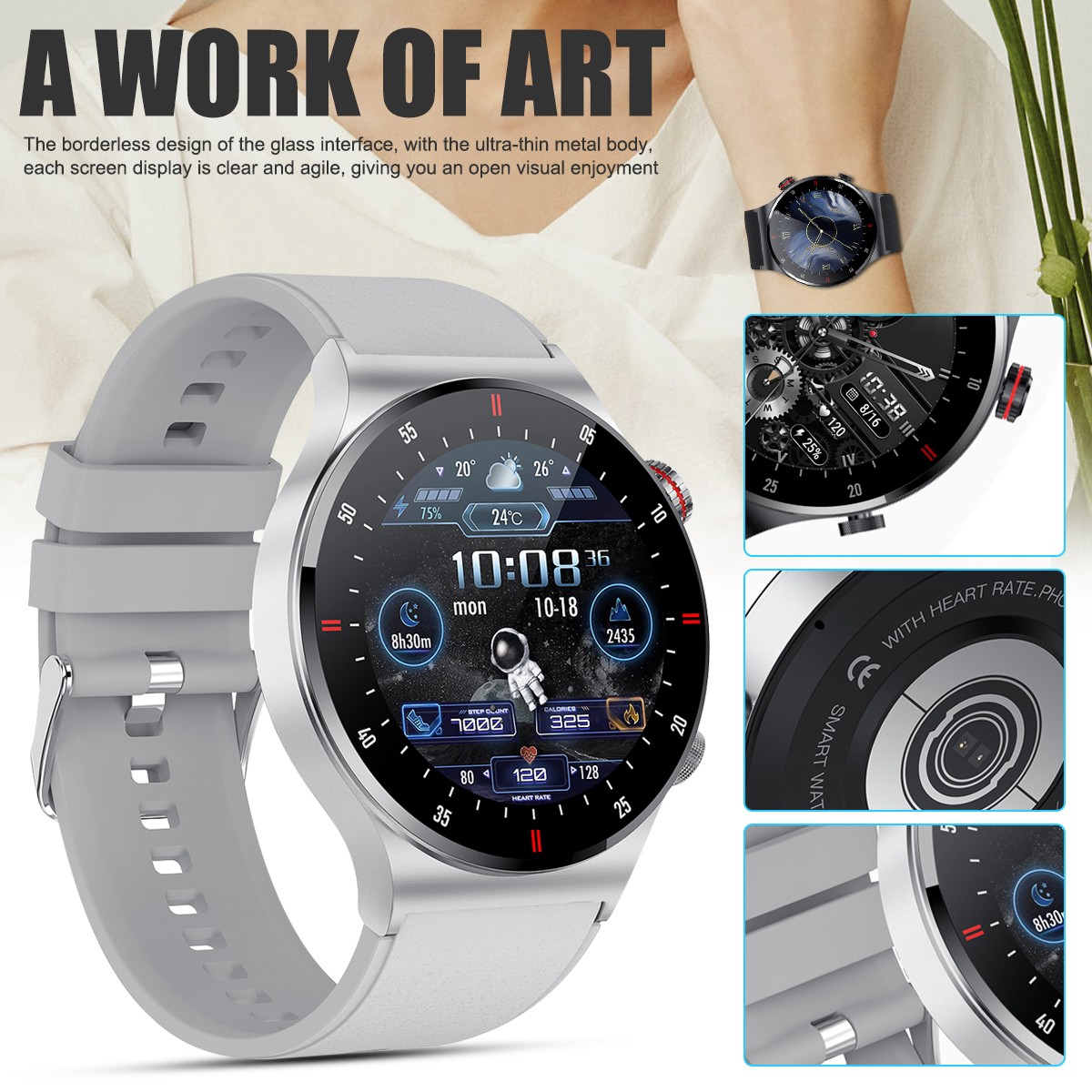 Smart Waterproof Watch Bluetooth Call For iPhone Android Samsung