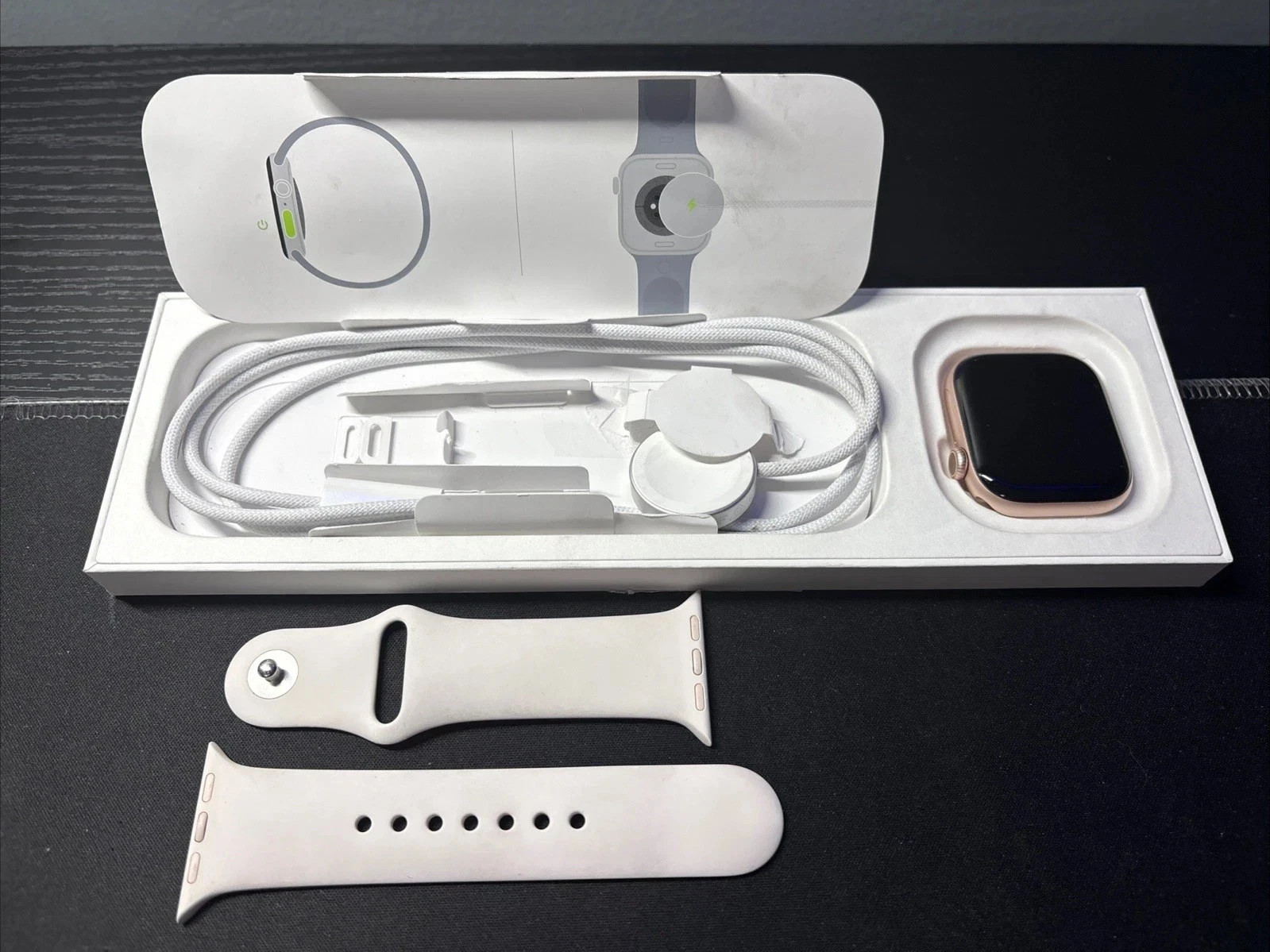 Apple Watch Series 10 46mm- GPS – Rose Gold – M/L Blush Band (MWWU3LW/A)