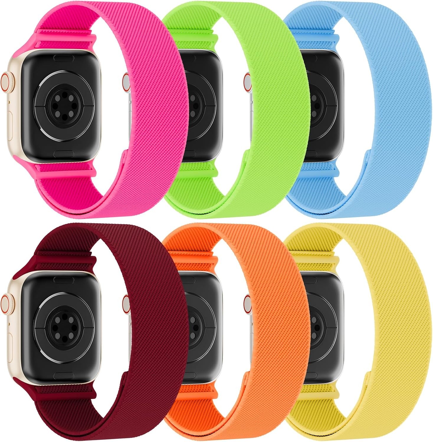 Adjustable Soft Nylon Strap Compatible with Apple Watch Series 11/10 38mm-49mm